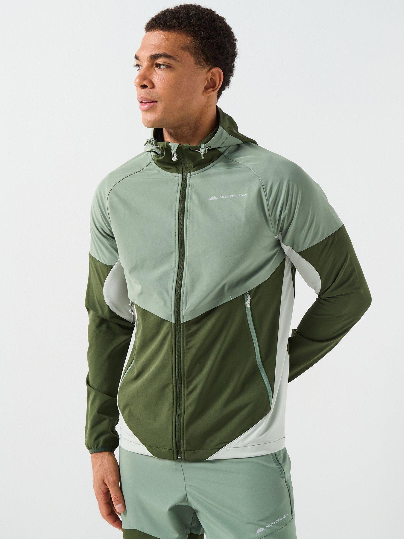 Image 1 of 6 of Monterrain Mens Vault Woven Hoodie - Green