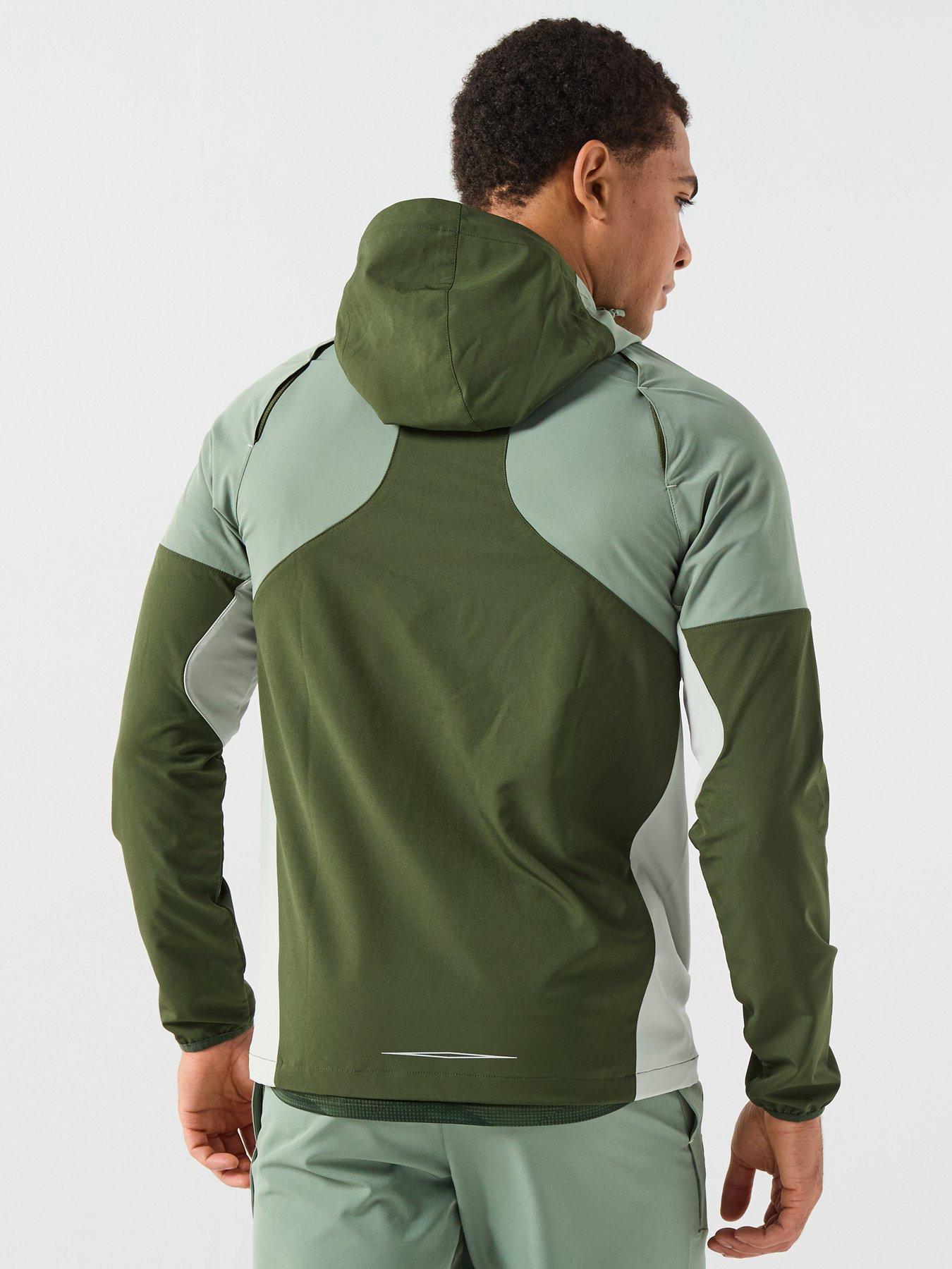 Image 2 of 6 of Monterrain Mens Vault Woven Hoodie - Green
