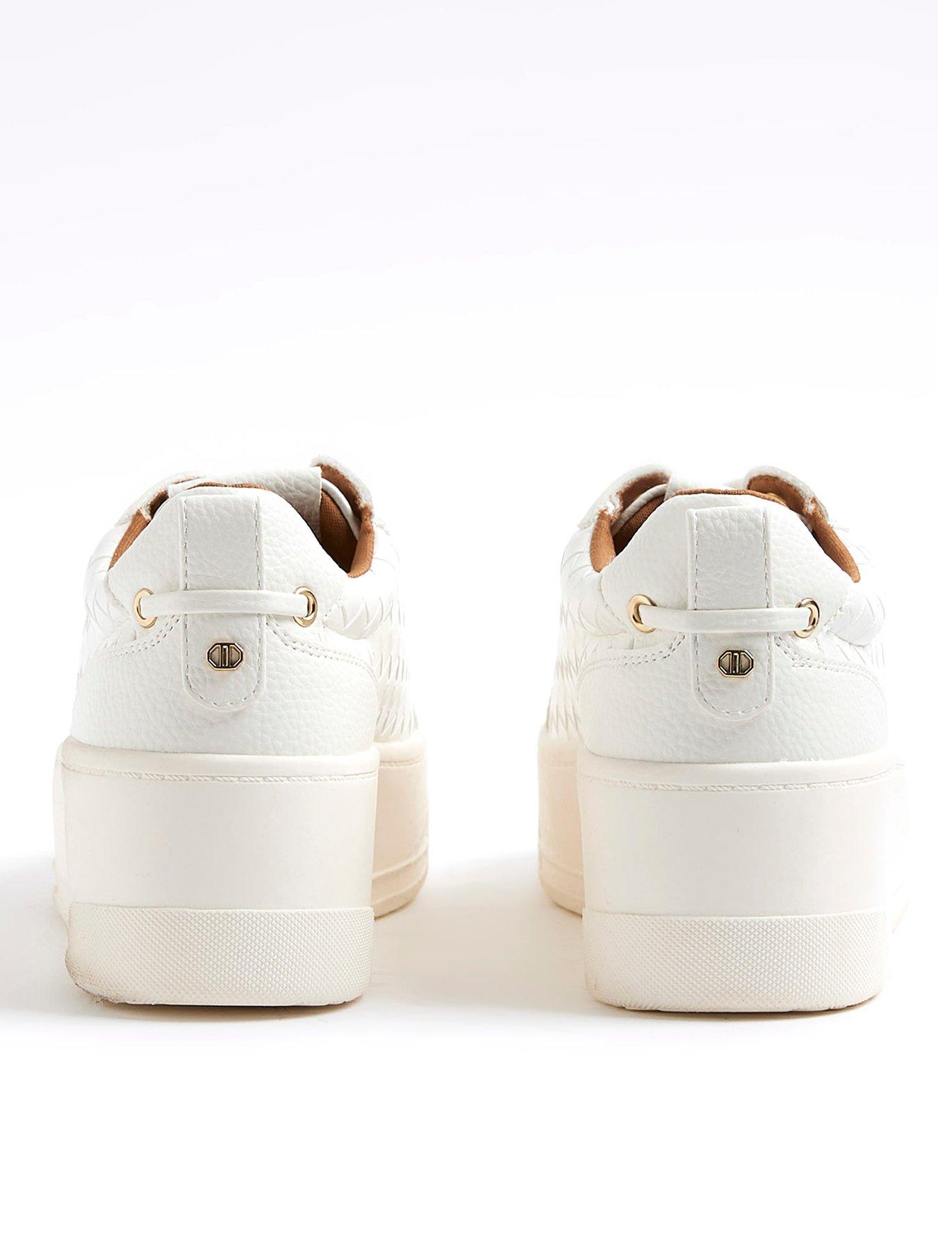 River Island - Scarpe Oro Con Plateau E Fascette Incrociate - Foto 10