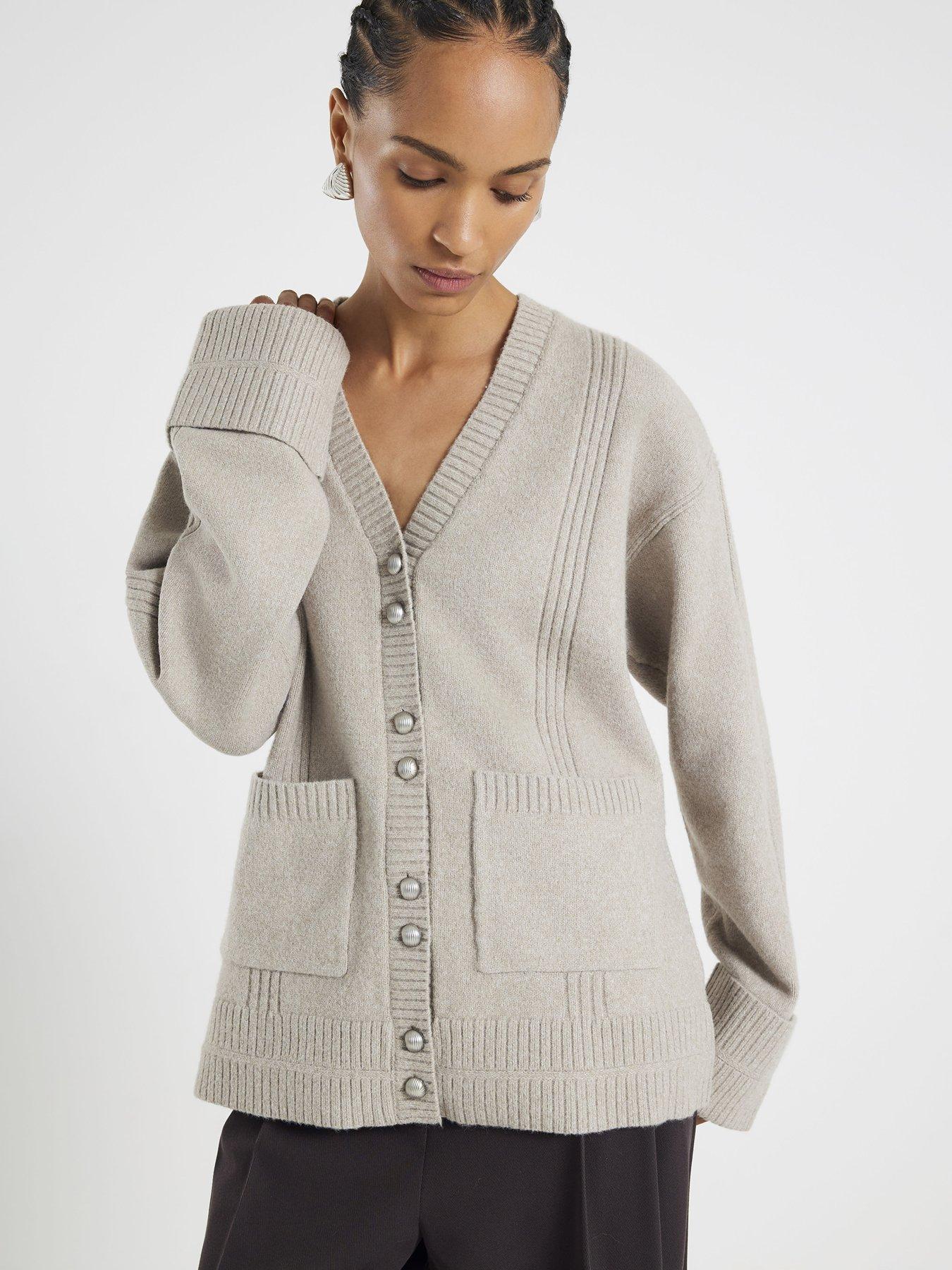 River Island Bum Coverer Cardi - Brown