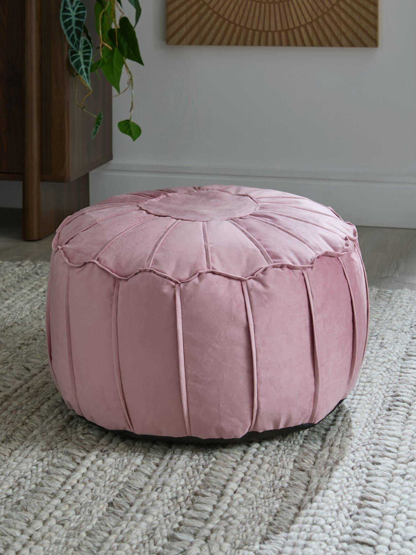 Very Home Moroccan Velvet Pouffe