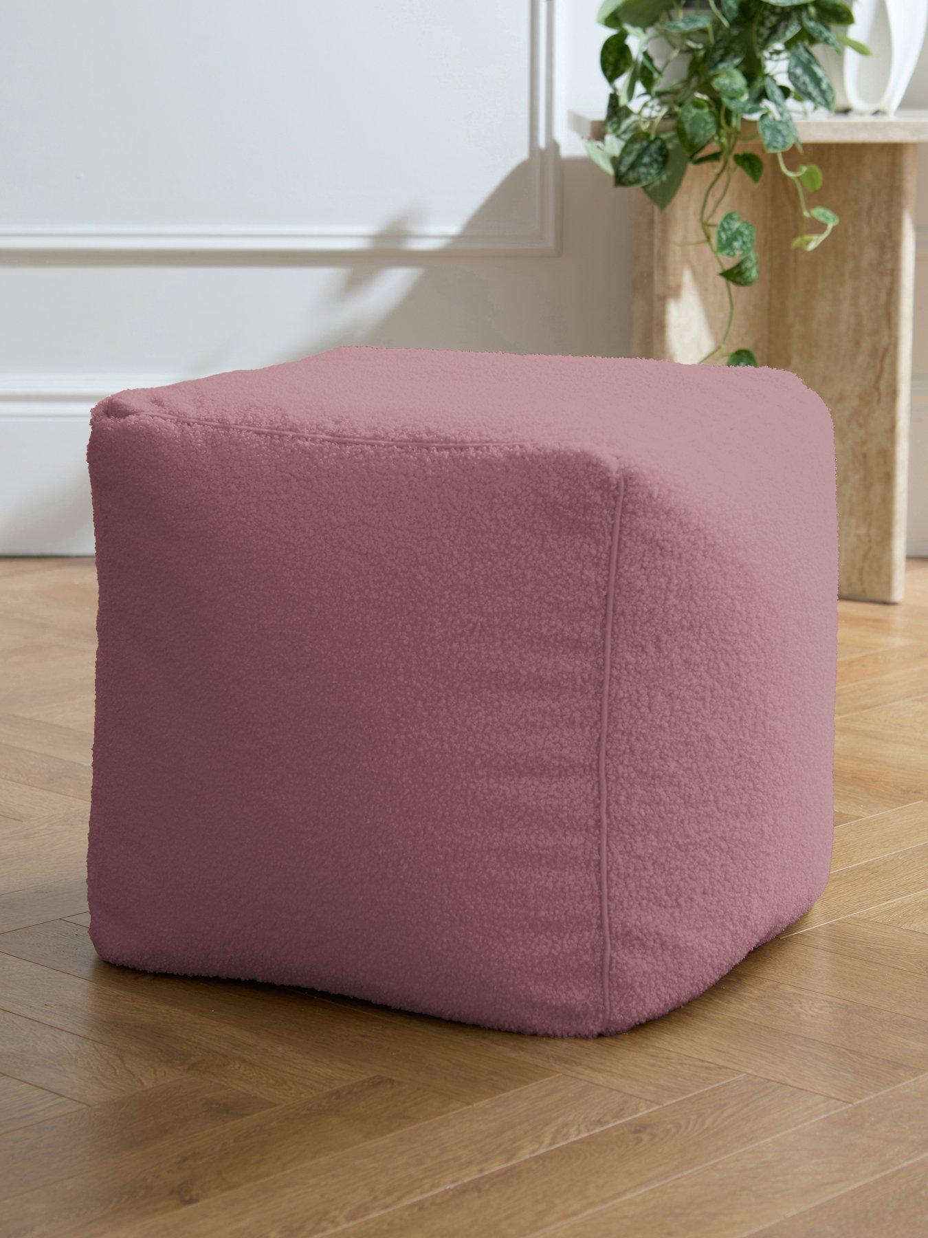 very-home-boucle-cube-beanbag