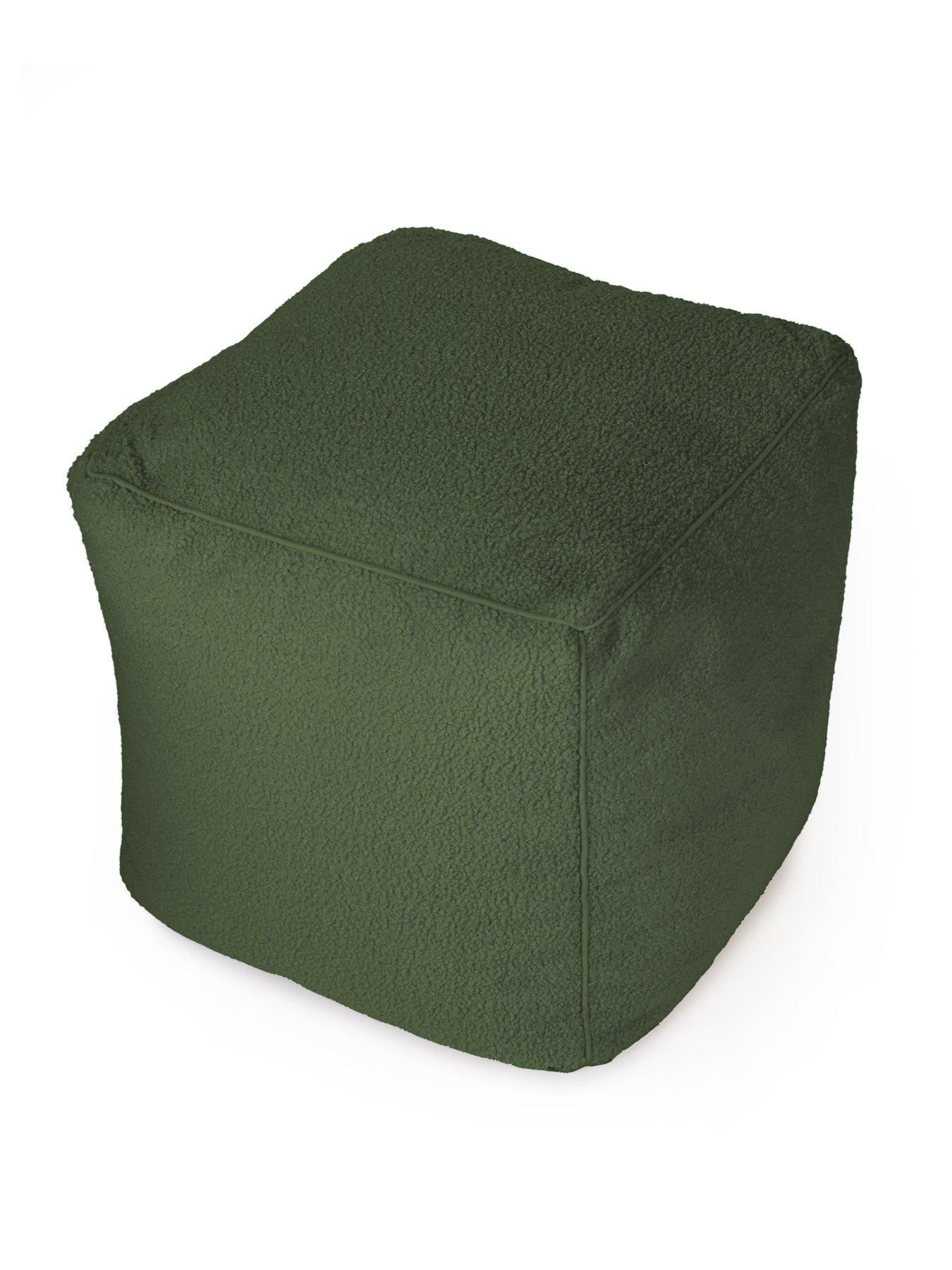 Image 4 of 6 of The Very Collection Boucle Cube Beanbag