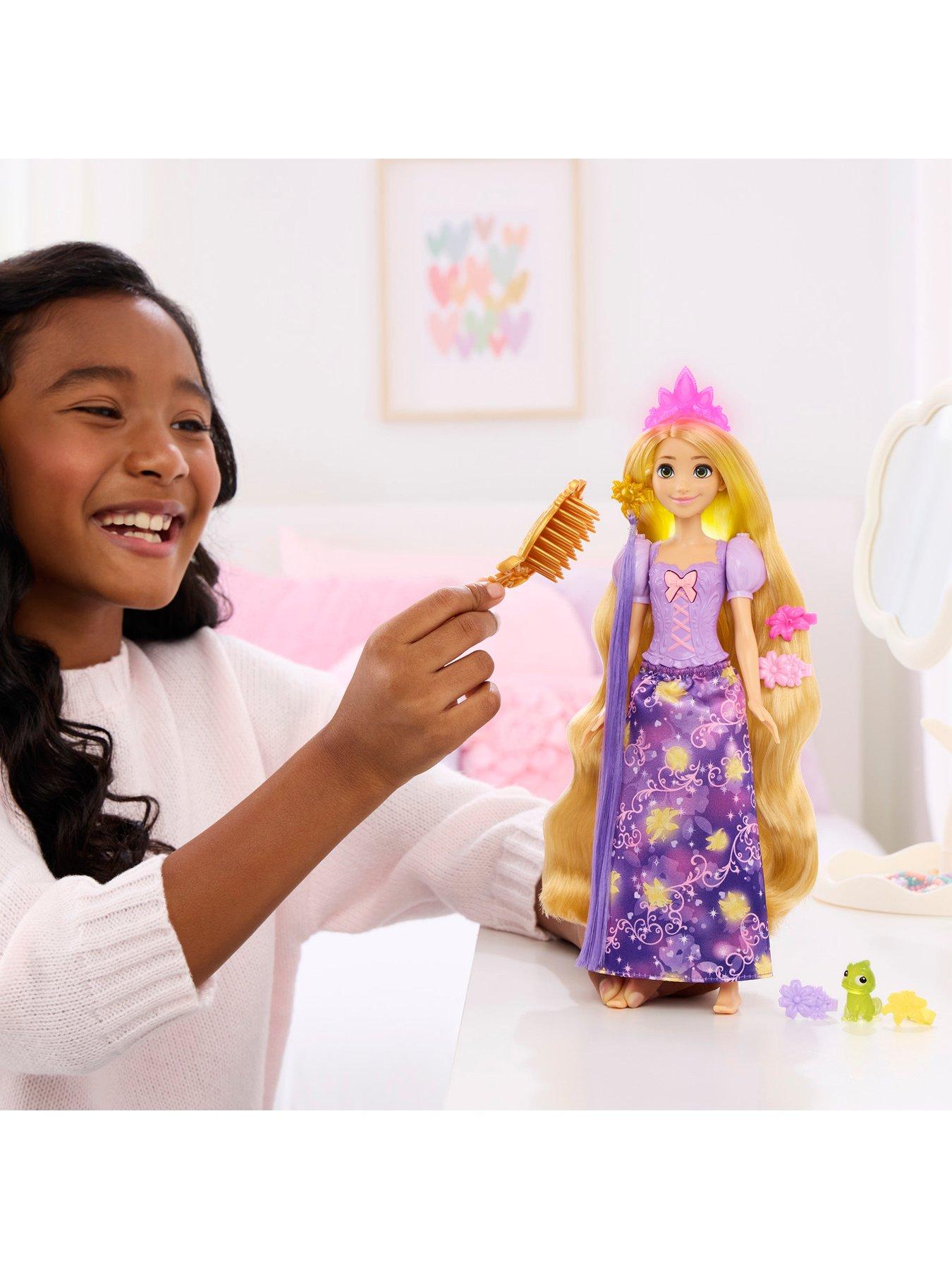 Image 2 of 8 of Disney Princess Rapunzel Light-Up Hair Fashion Doll