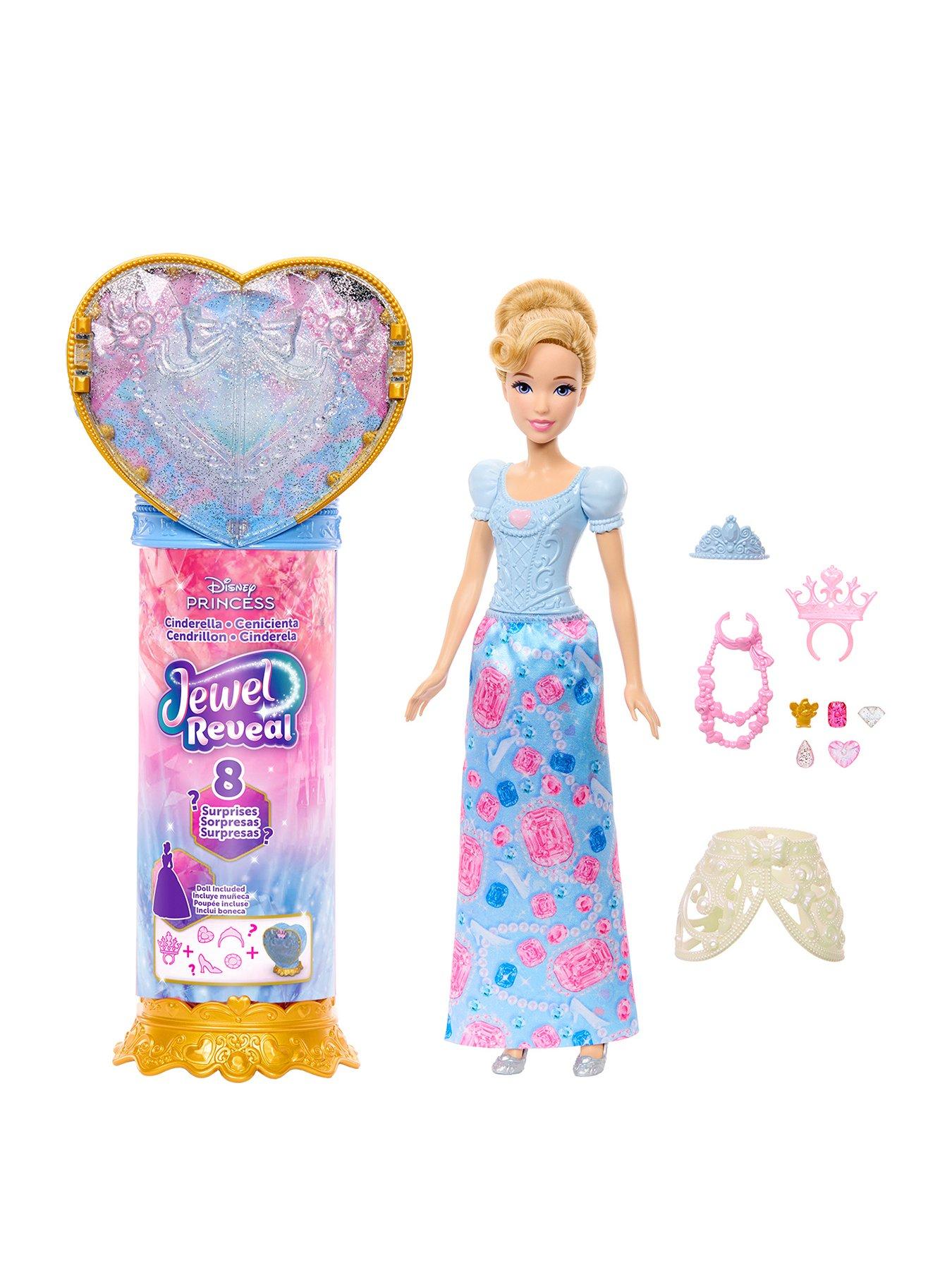 Disney Princess Jewel Reveal Cinderella Fashion Doll  &  Accessories