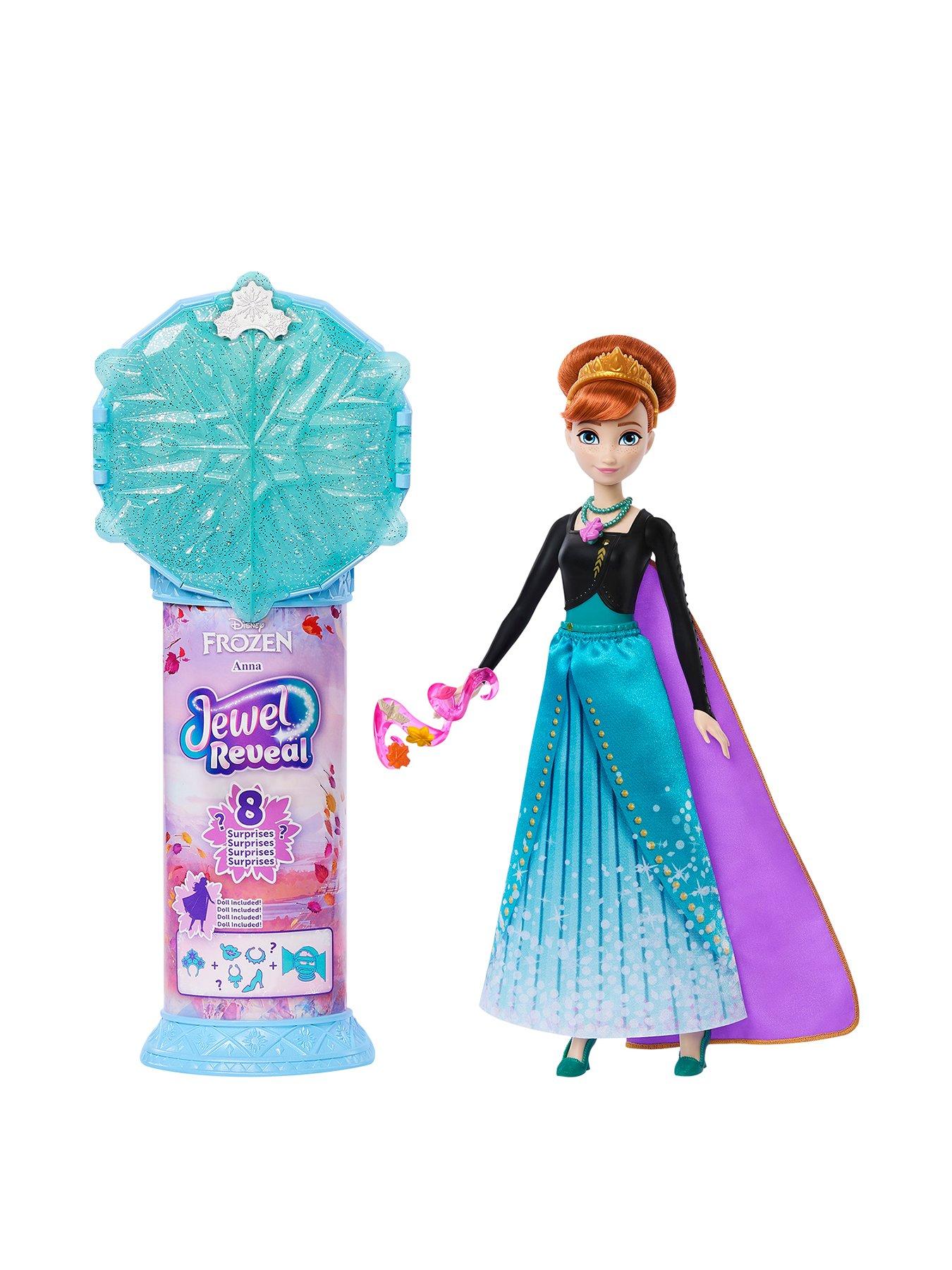 Image 1 of 6 of Disney Frozen Jewel Reveal Anna&nbsp;Doll &amp; Accessories
