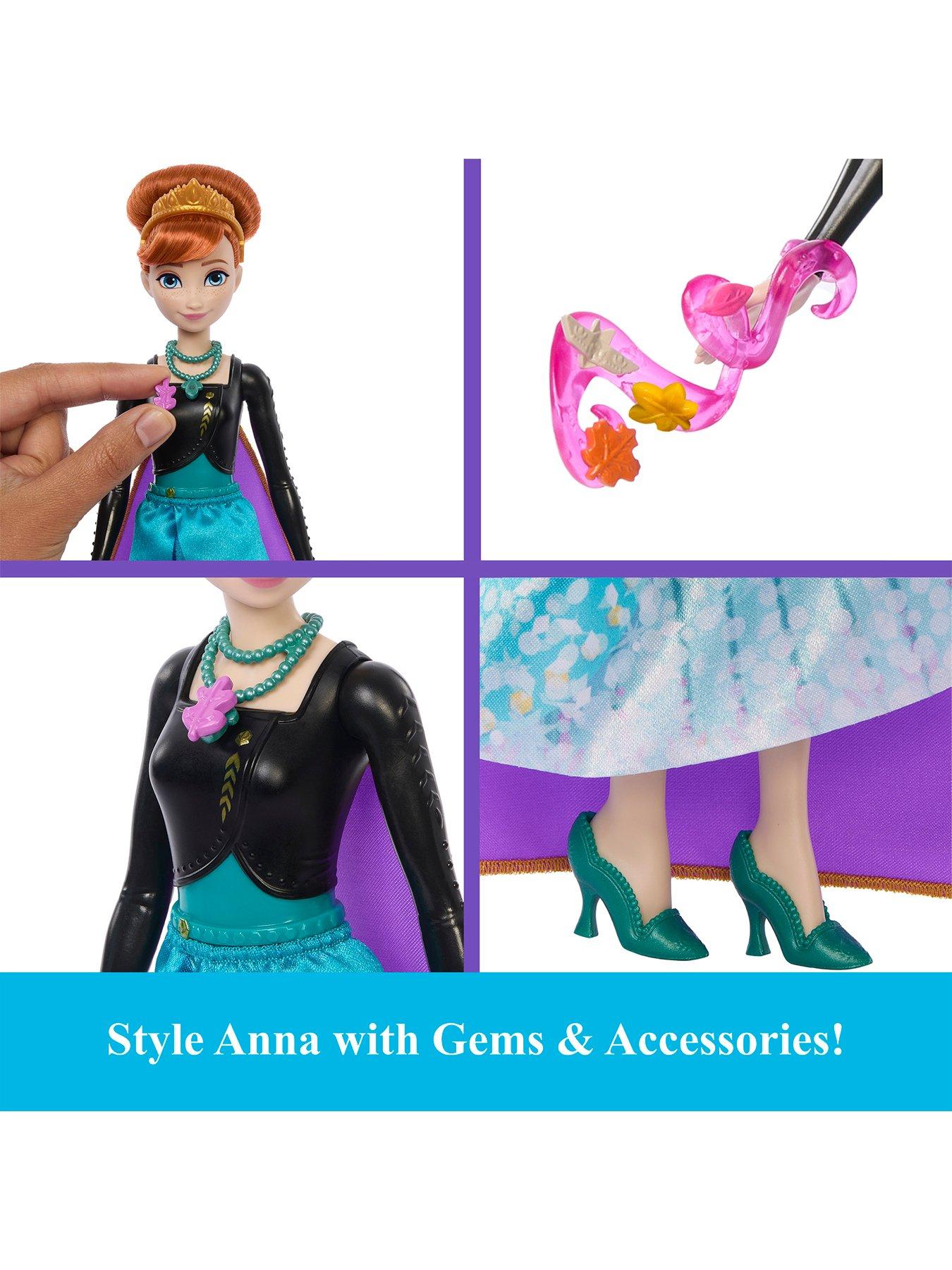 Image 3 of 6 of Disney Frozen Jewel Reveal Anna&nbsp;Doll &amp; Accessories