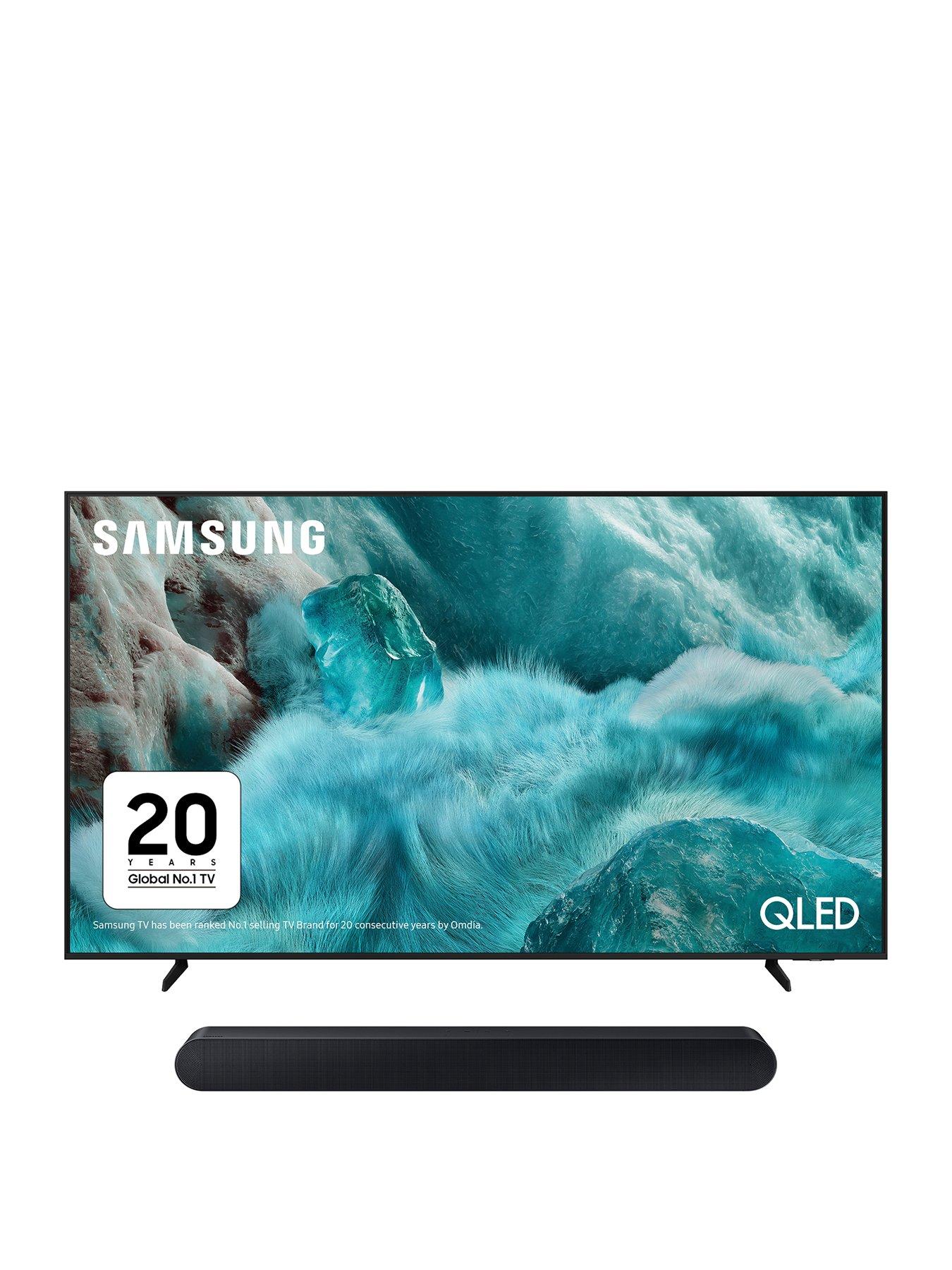 Samsung TV  &  Soundbar Package - Q7F 75-inch QLED 4K Smart TV QE43Q7FA and S60D 5.0-channel All-in-One Soundbar
