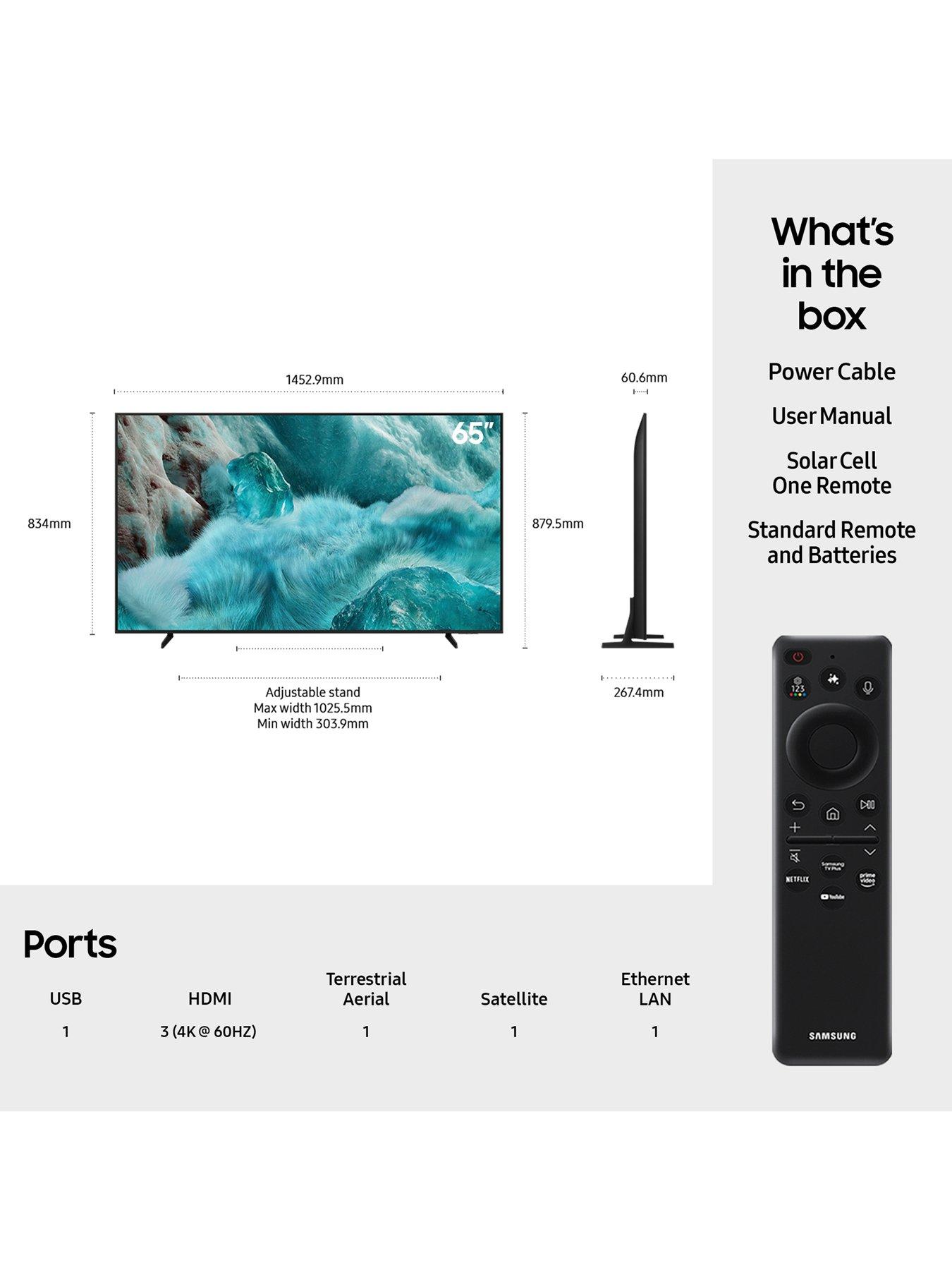 Image 4 of 8 of Samsung TV &amp; Soundbar Package&nbsp;-&nbsp;Q7F&nbsp;65 inch&nbsp;QLED 4K&nbsp;Smart TV QE65Q7FA,and S60D 5.0-channel All-in-One Soundbar