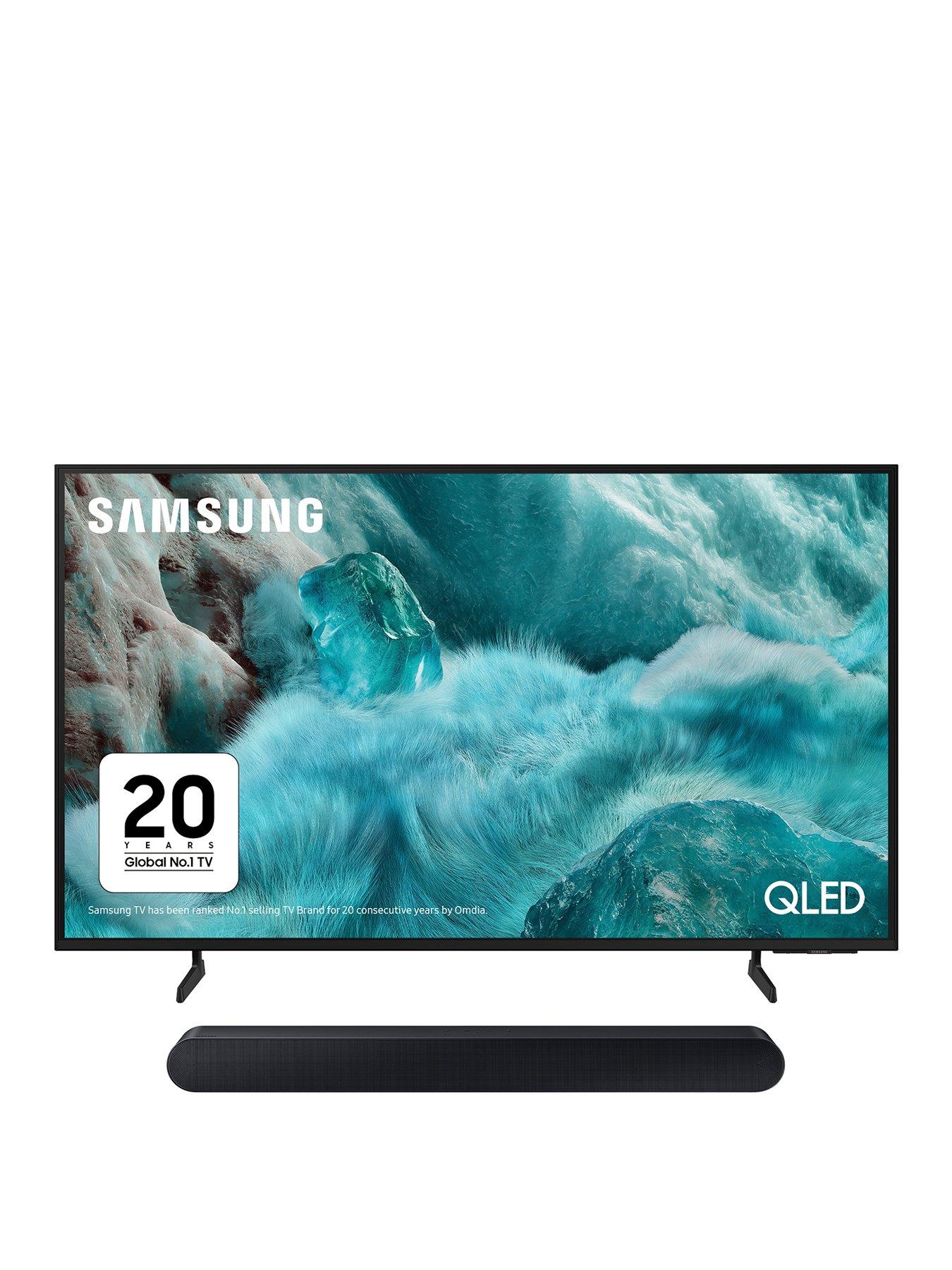 Samsung TV  &  Soundbar Package - Q7F 50-inch QLED 4K Smart TV QE50Q7FA and S60D 5.0-channel All-in-One Soundbar