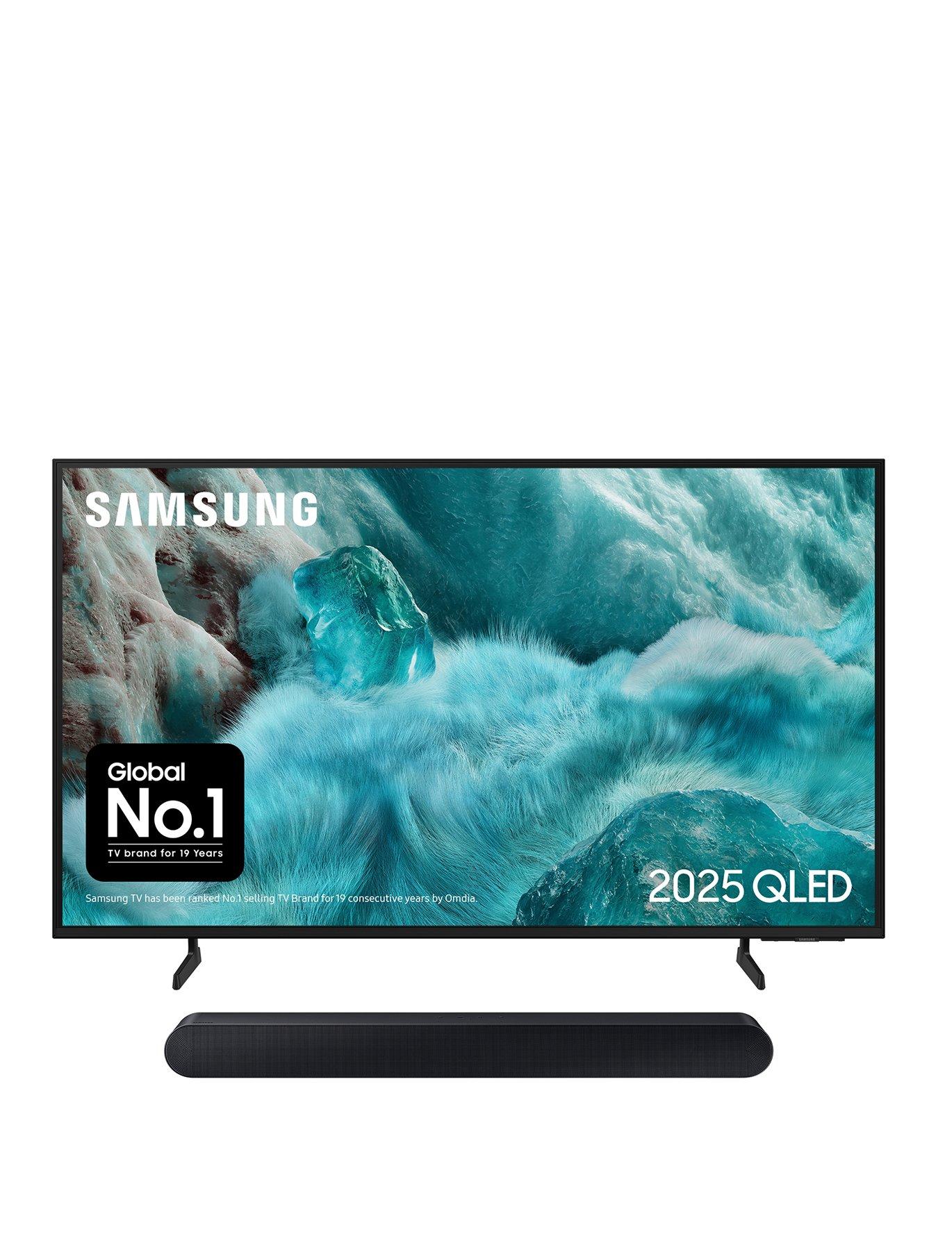 Samsung TV & Soundbar Package- QE43Q7FA, 43 inch, QLED 4K, Smart TV S60D 5.0ch, All-in-One Soundbar, Q-Symphony,Dolby Atmos