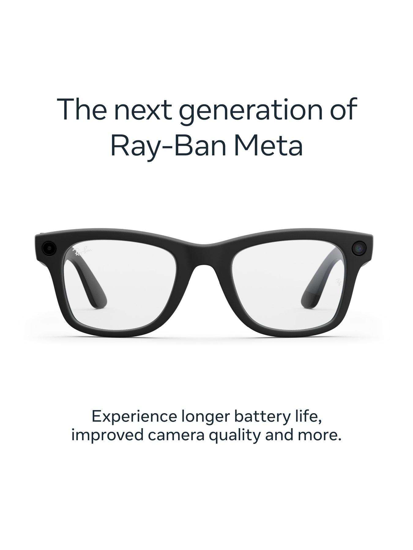 Image 2 of 7 of Ray-Ban Meta Wayfarer (Gen 2) - Matte Black, Clear lenses