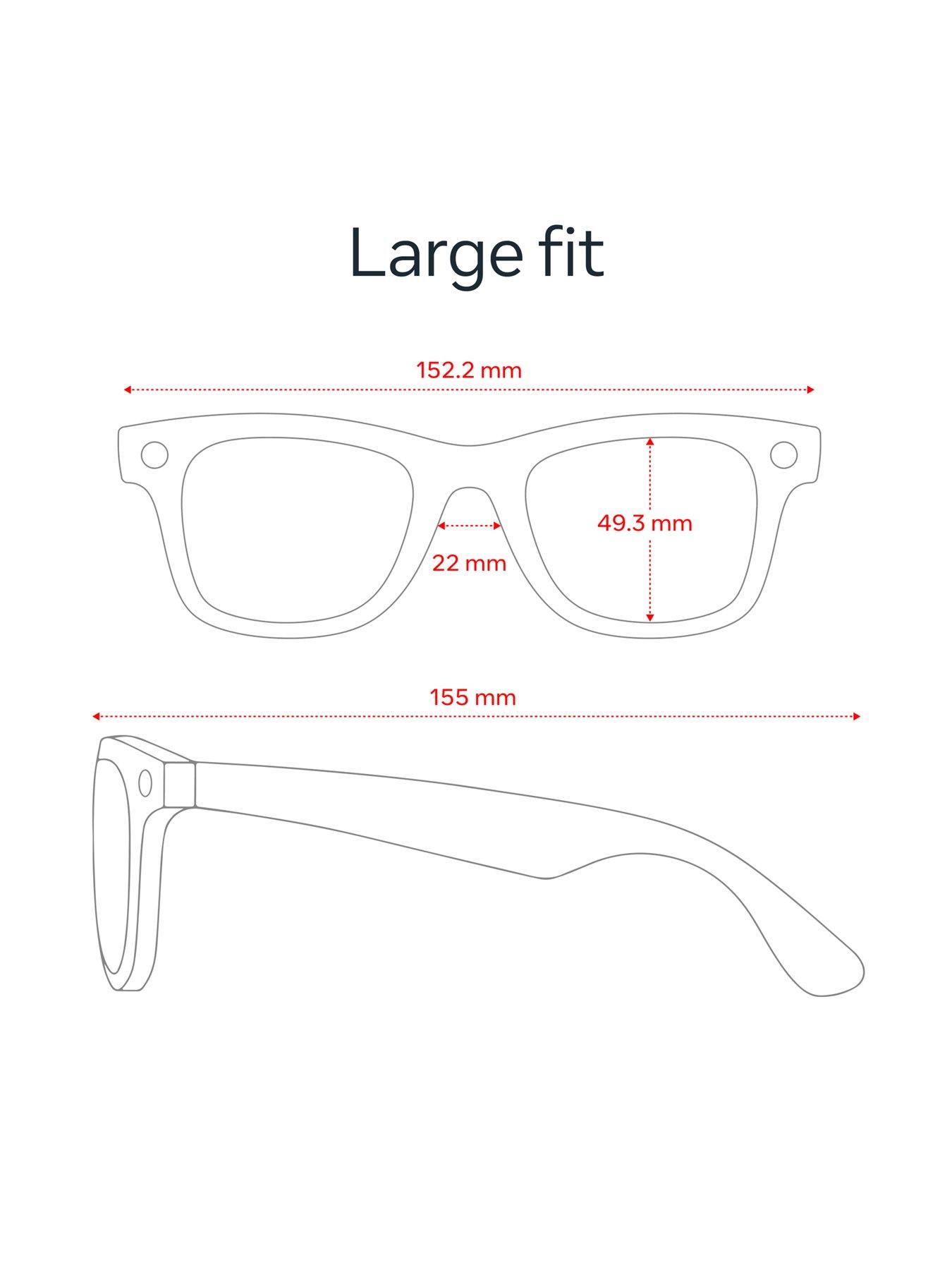 Image 7 of 8 of Ray-Ban Meta Wayfarer Large (Gen 2) - Matte Black, Polarised Gradient Graphite lenses