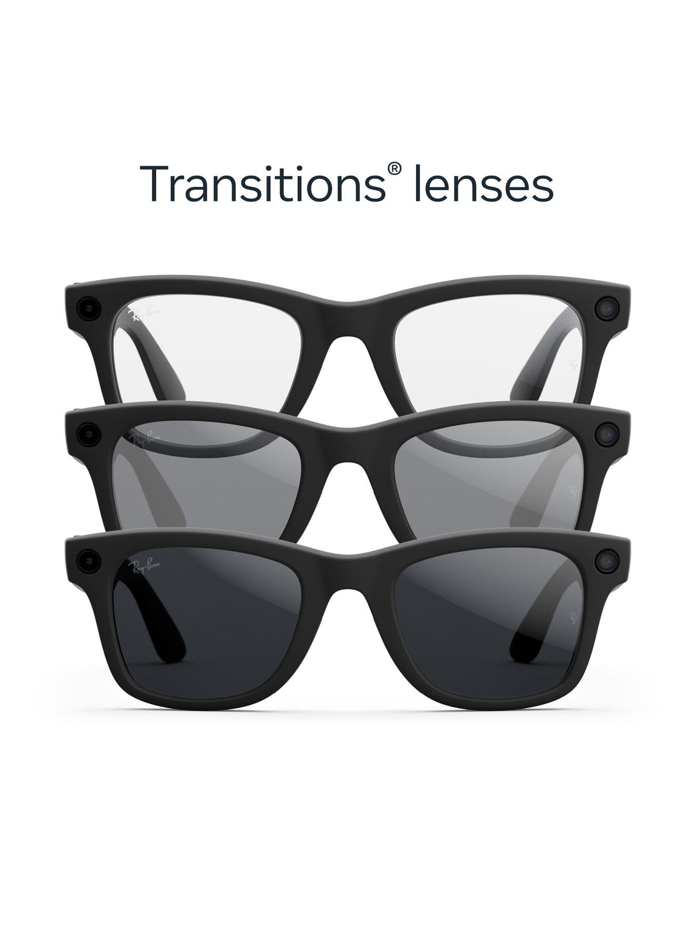 Image 7 of 8 of Ray-Ban Meta Wayfarer Large (Gen 2) - Matte Black, Transitions<sup>&reg;</sup> Grey lenses