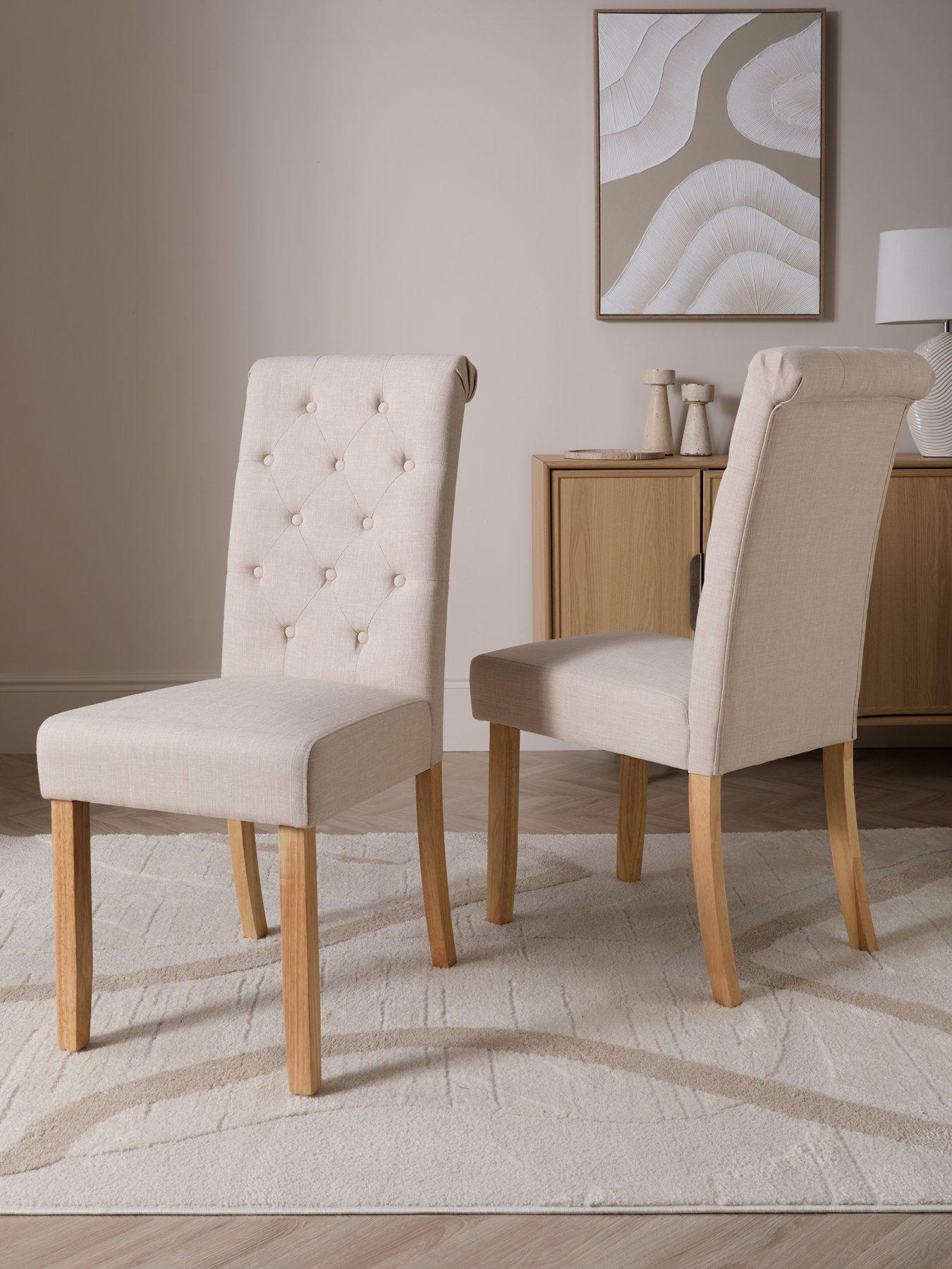 The Very Collection Scroll Back Fabric Of Chairs - FSC® Certified