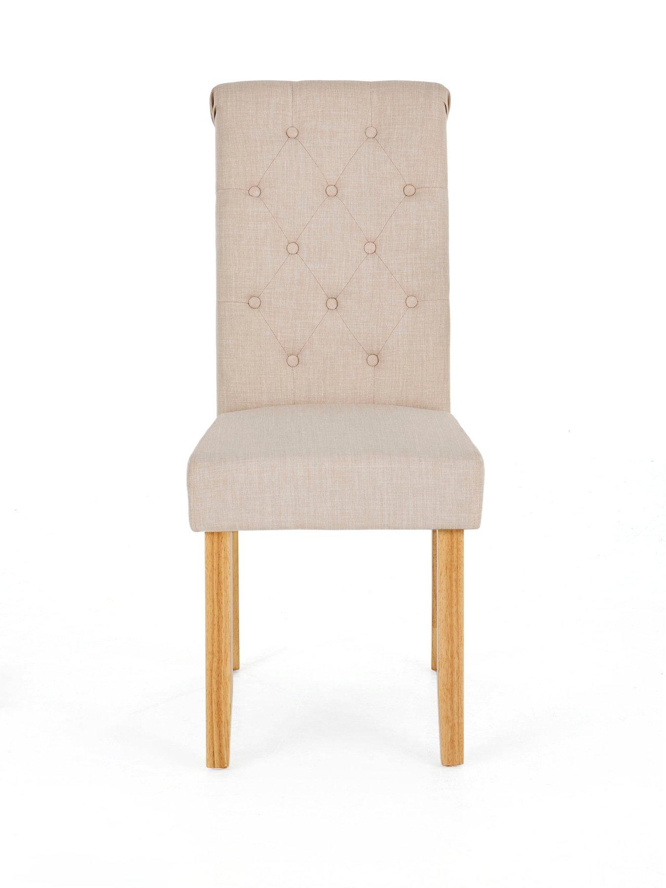 Image 3 of 7 of The Very Collection Scroll Back Fabric Of Chairs - FSC&reg; Certified