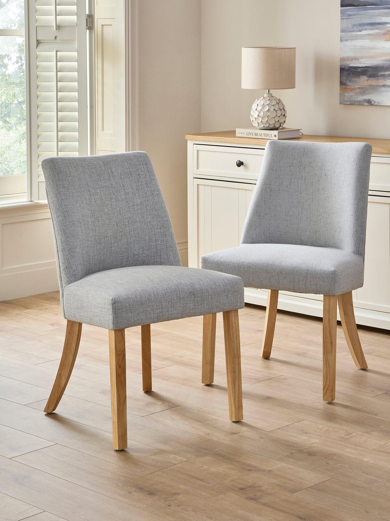 The Very Collection Stanford Pair Of Plain Back Dining Chairs - FSC® Certified