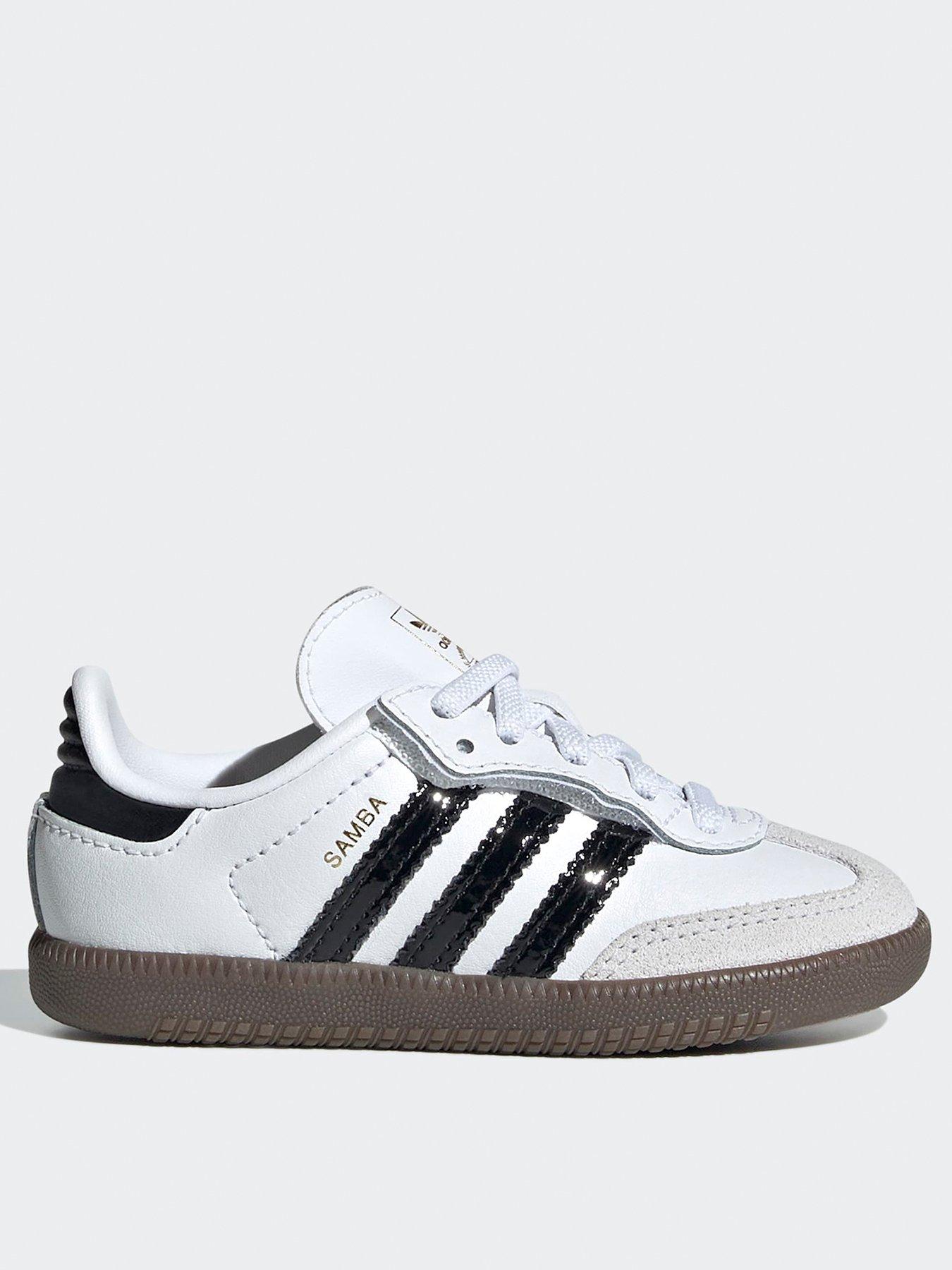 adidas Originals Infants Samba OG Elastic Trainers - White/black