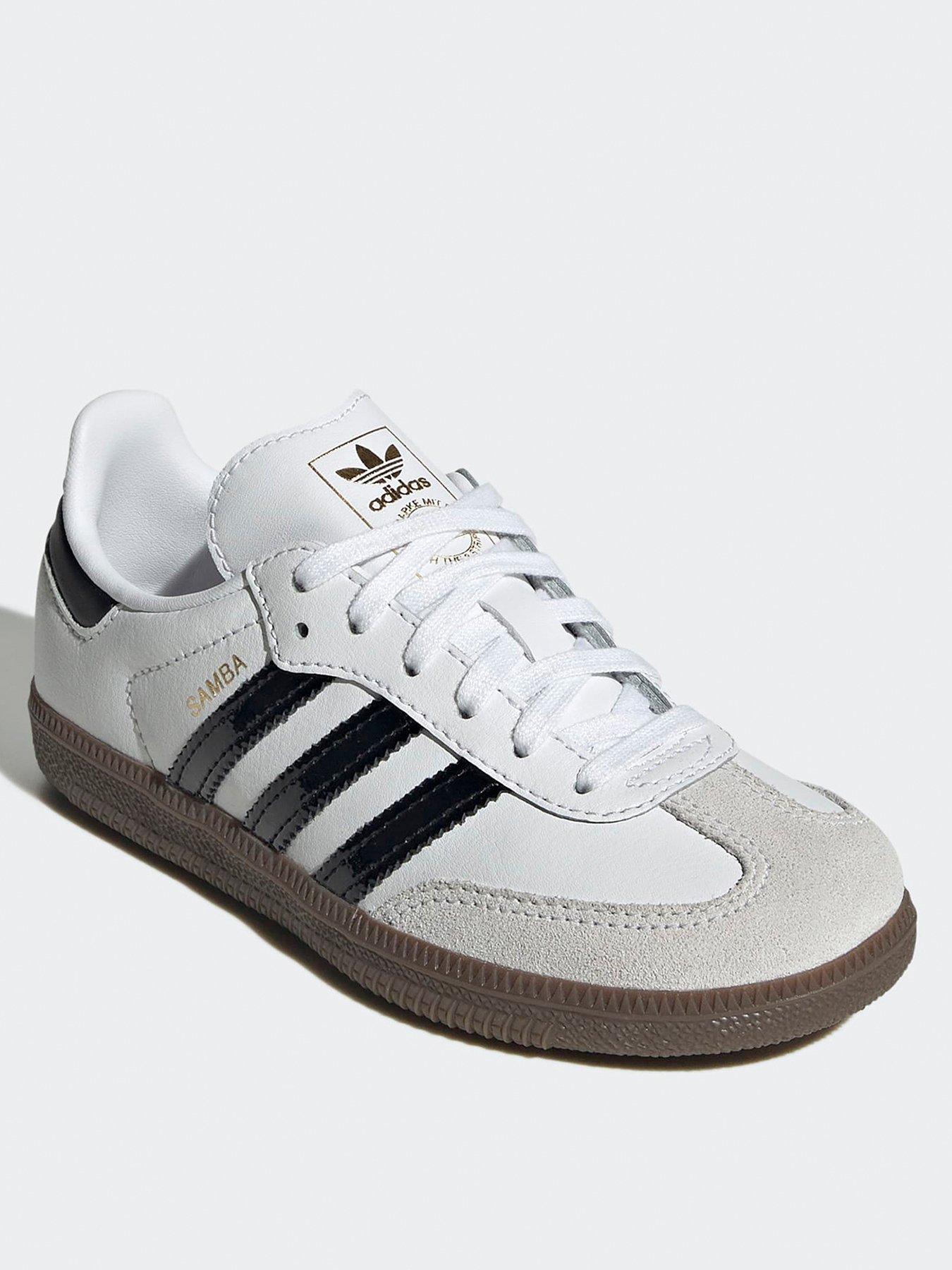 Image 2 of 7 of adidas Originals Kids Samba OG Trainers - White/black