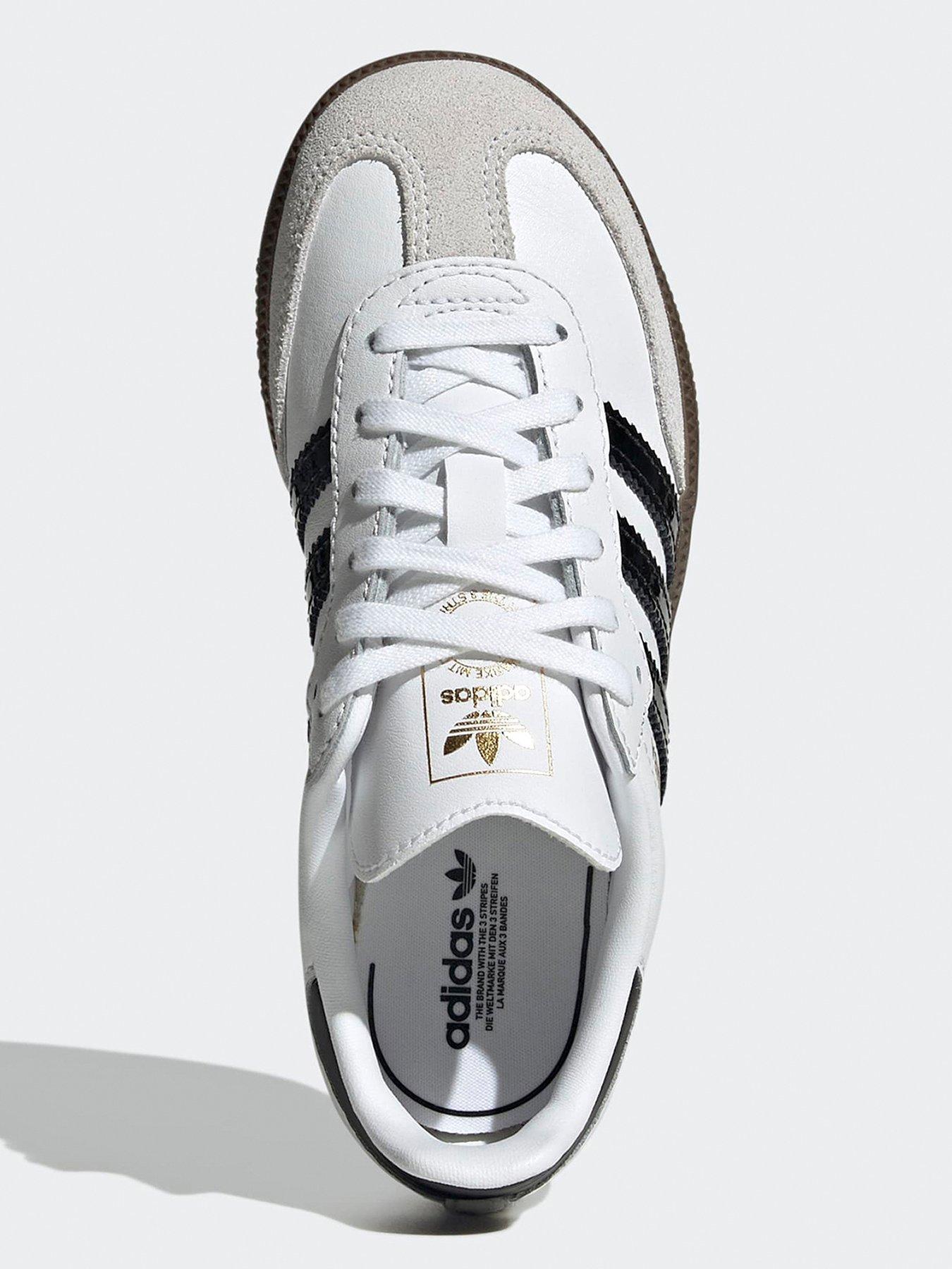 Image 4 of 7 of adidas Originals Kids Samba OG Trainers - White/black