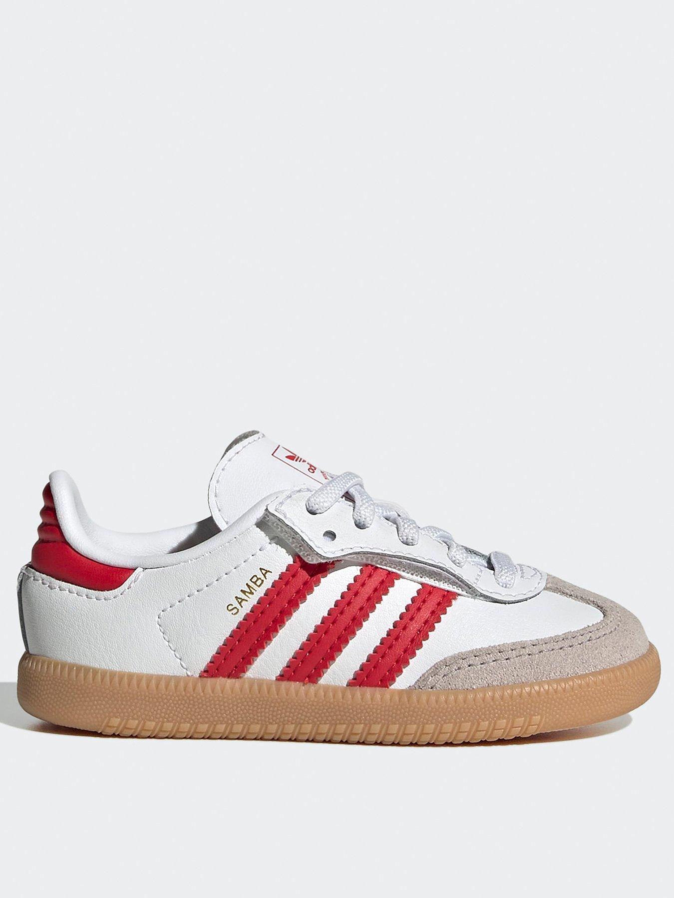 adidas Originals Junior Samba OG Trainers - White/red