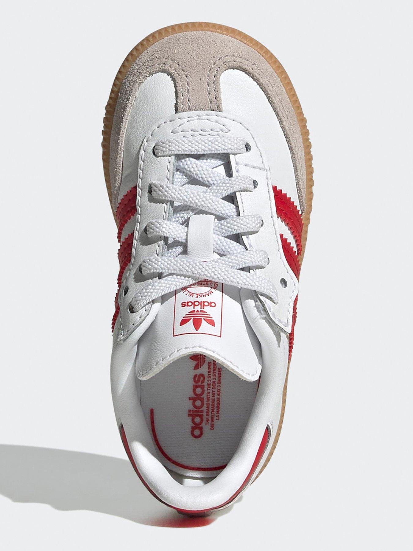 adidas Originals Junior Samba OG Trainers - White/red | Very