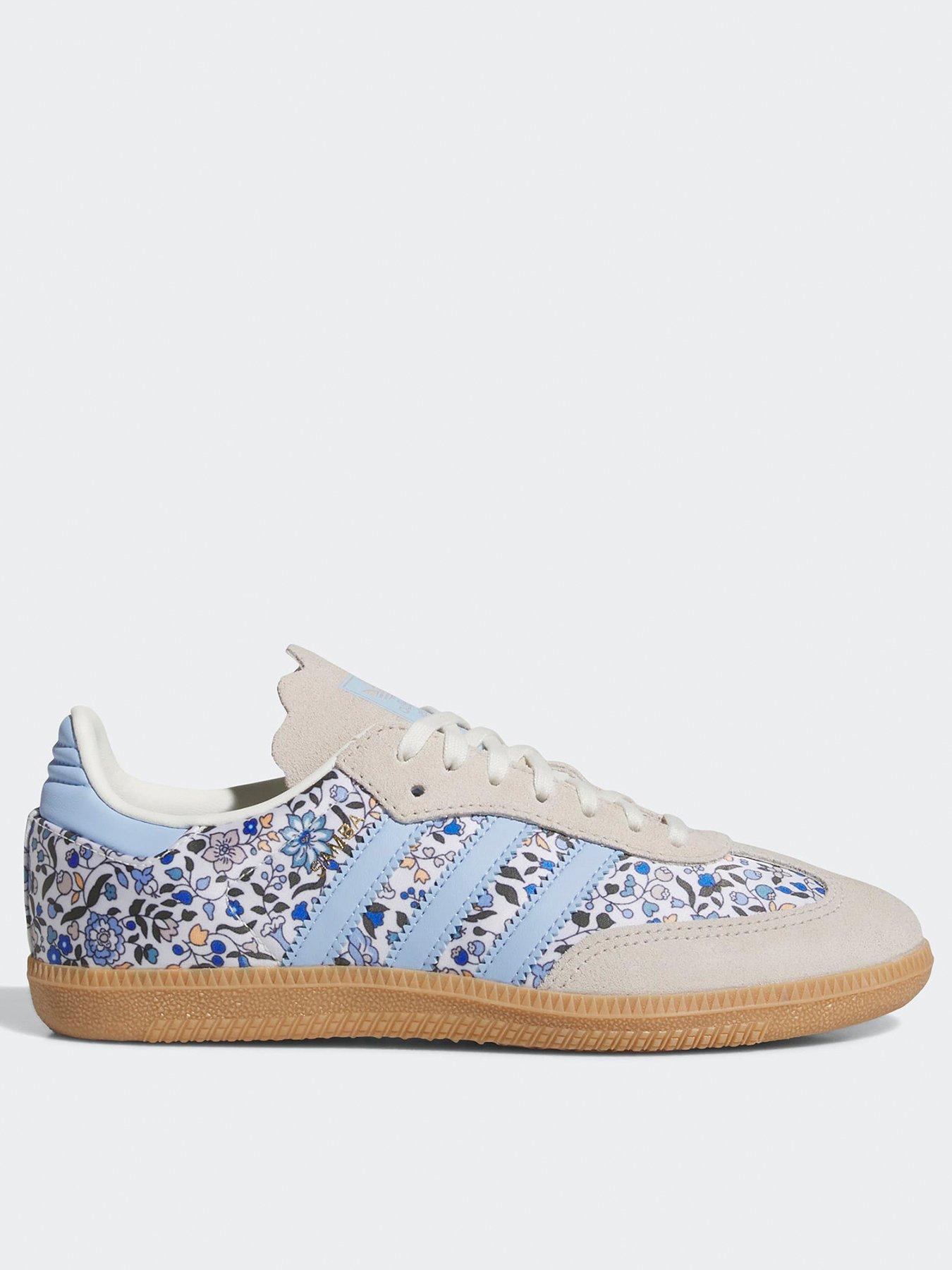 adidas Originals Junior Samba OG Trainers - Blue Flowers