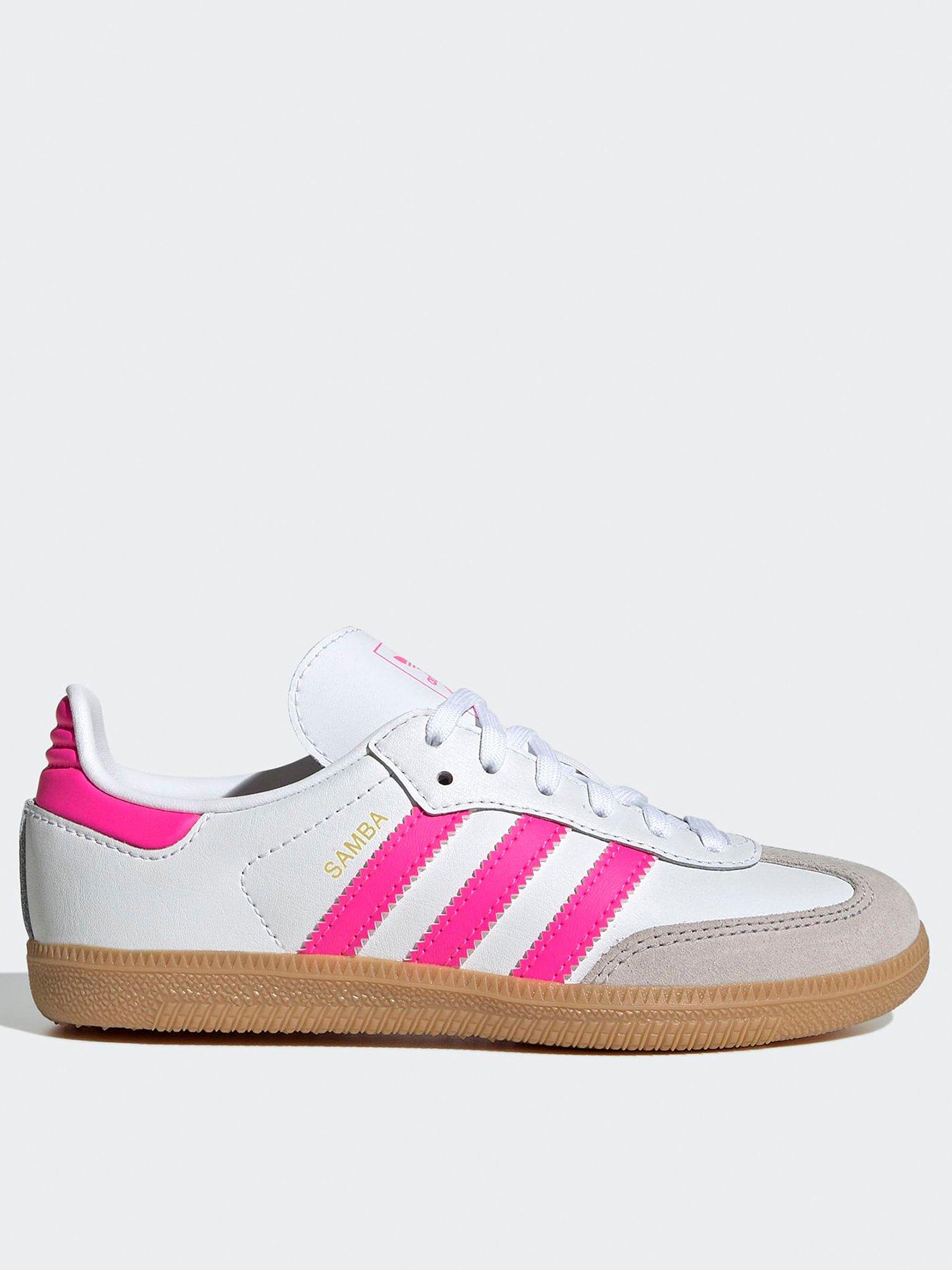 adidas Originals Kids Samba OG Trainers - White/pink