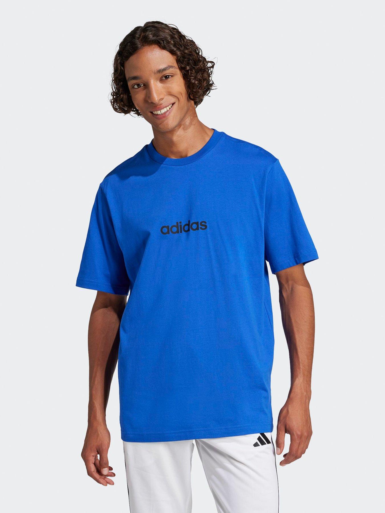 adidas Originals Mens Graphic Linear T-Shirt - Blue