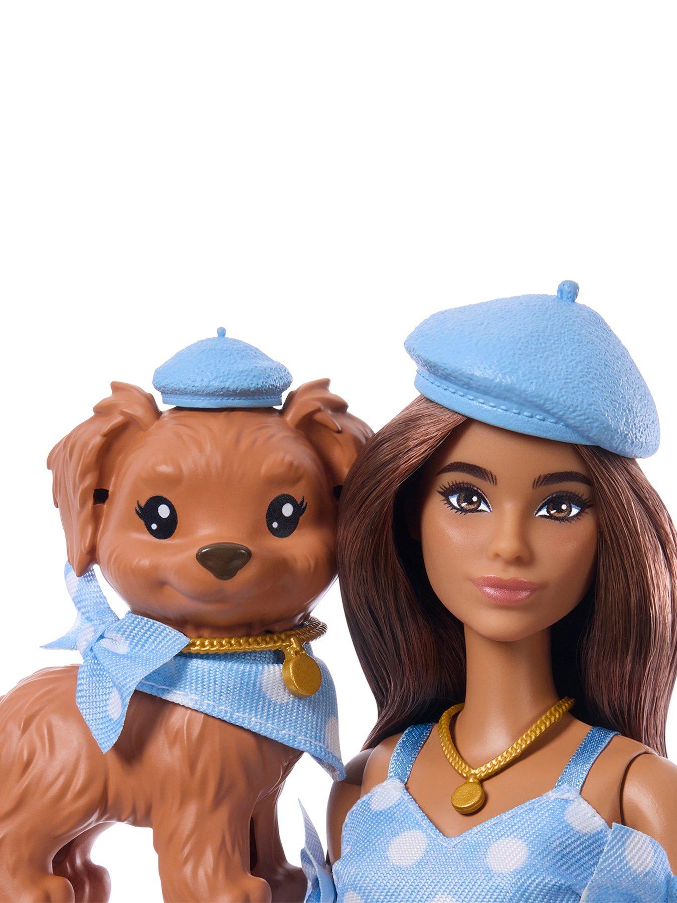 Image 4 of 6 of Barbie Twinning Looks Fashion Doll with Pet Dog - Brunette
