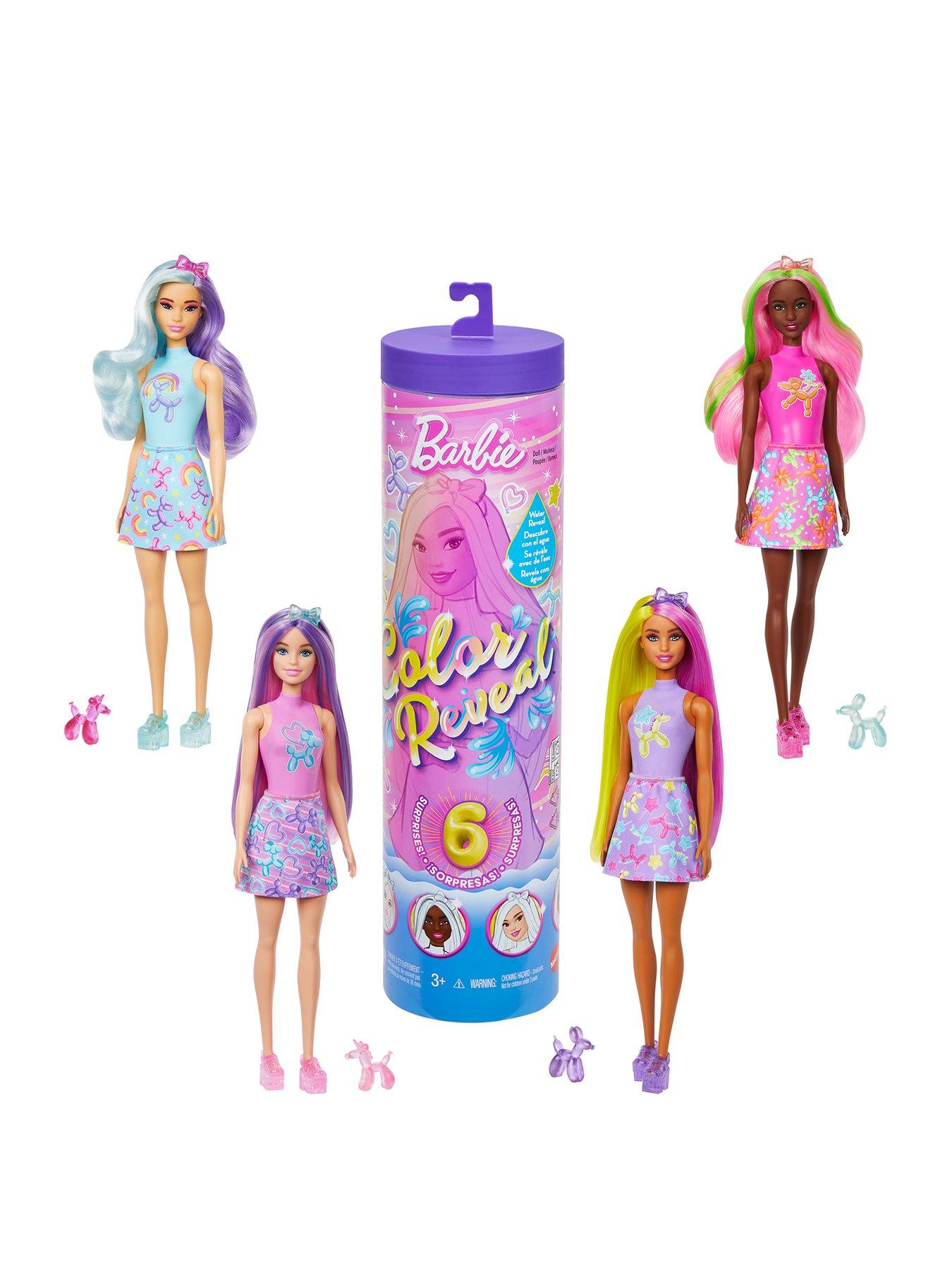 Barbie Color Reveal Balloon Animals Series Doll  &  Accessories with 6 Surprises (Styles May Vary)