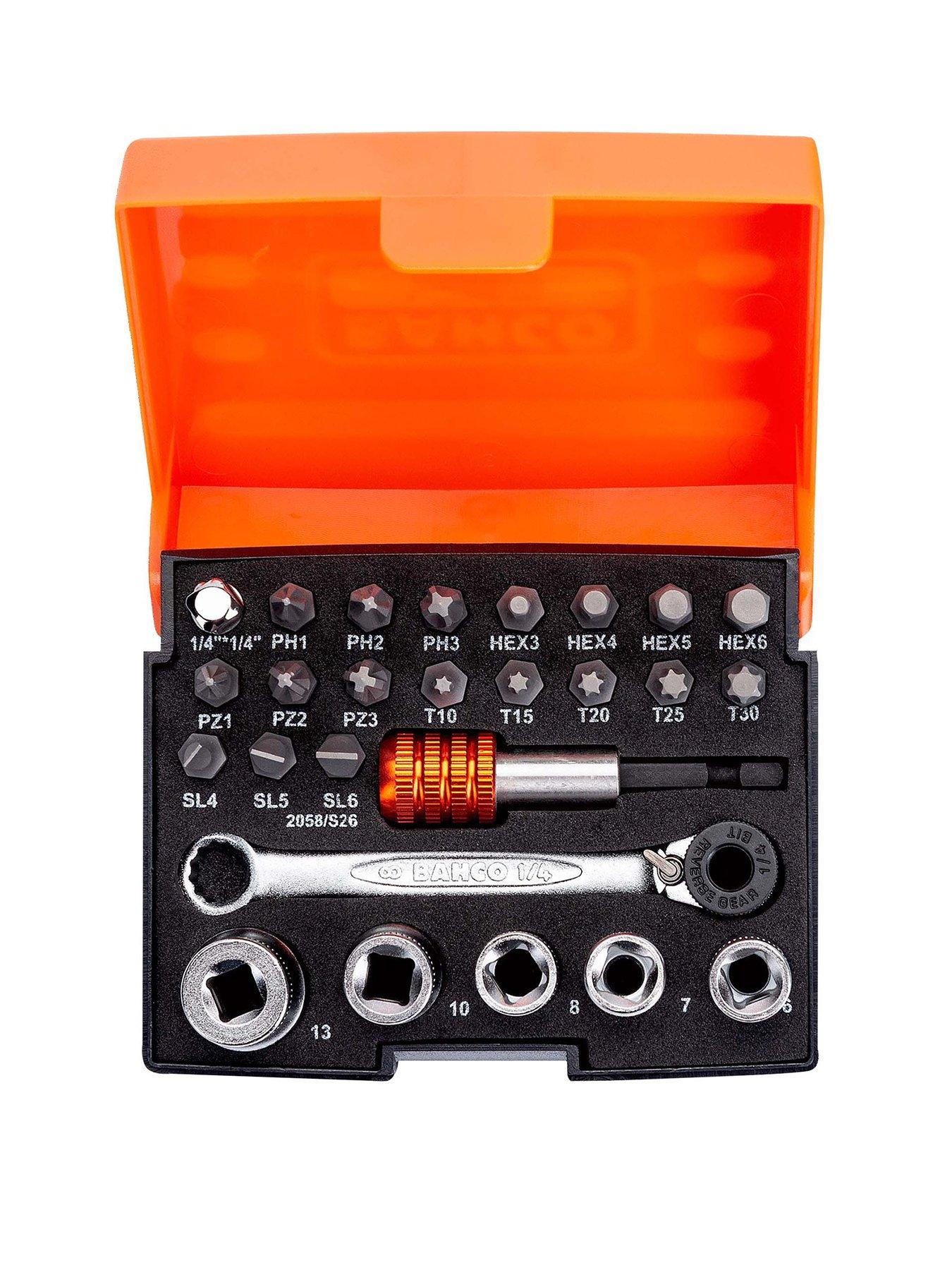 Image 1 of 3 of Bahco 2058/S26 1/4in Drive Ratchet Socket Set, 26 Piece