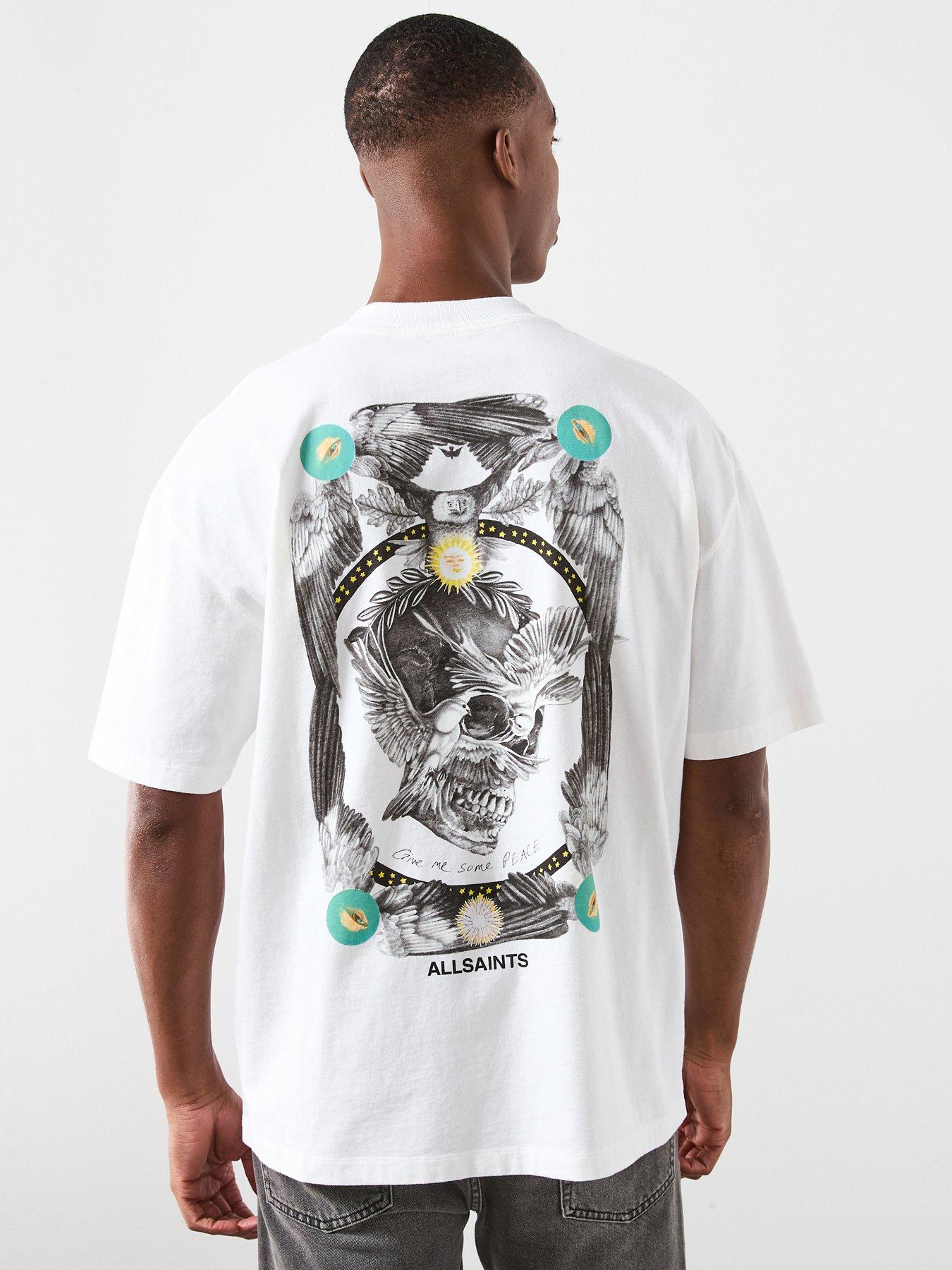 AllSaints All Saints Mysteries Short Sleeve Crew Neck T-Shirt - White