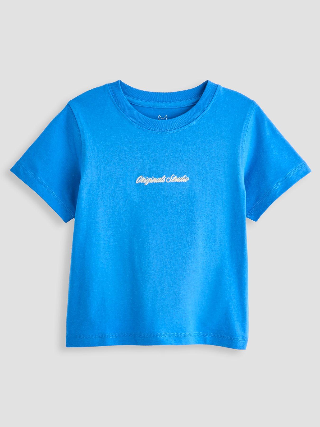 Jack & Jones Mini Younger Boys Originals Studio Short Sleeve T-shirt - Blue