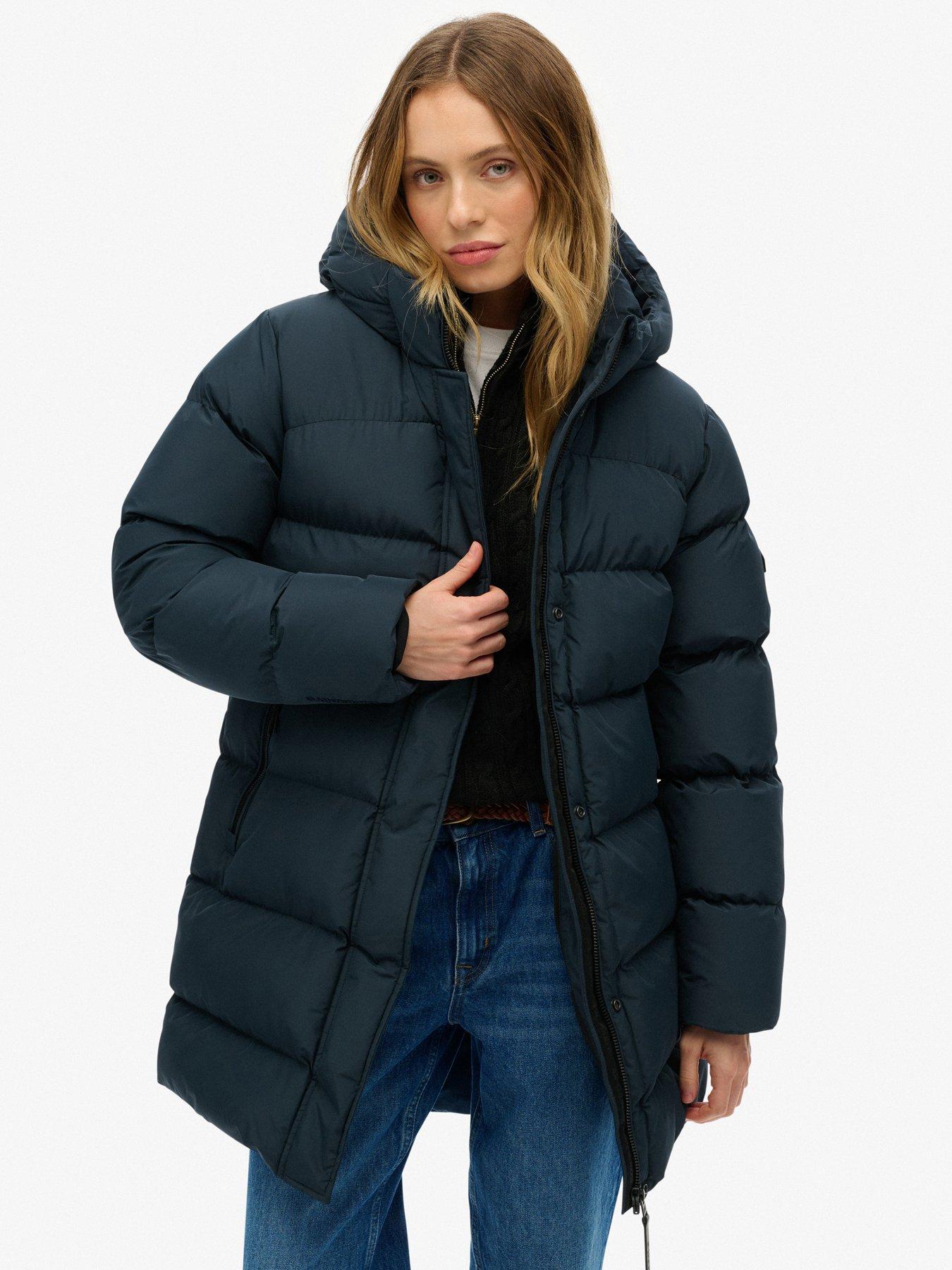 Superdry Women's Blue Down Jacket Sports - Image 2