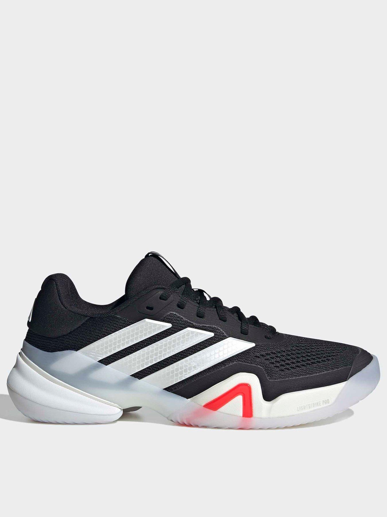 adidas Mens Tennis Barricade 14, Black, Size 8, Men