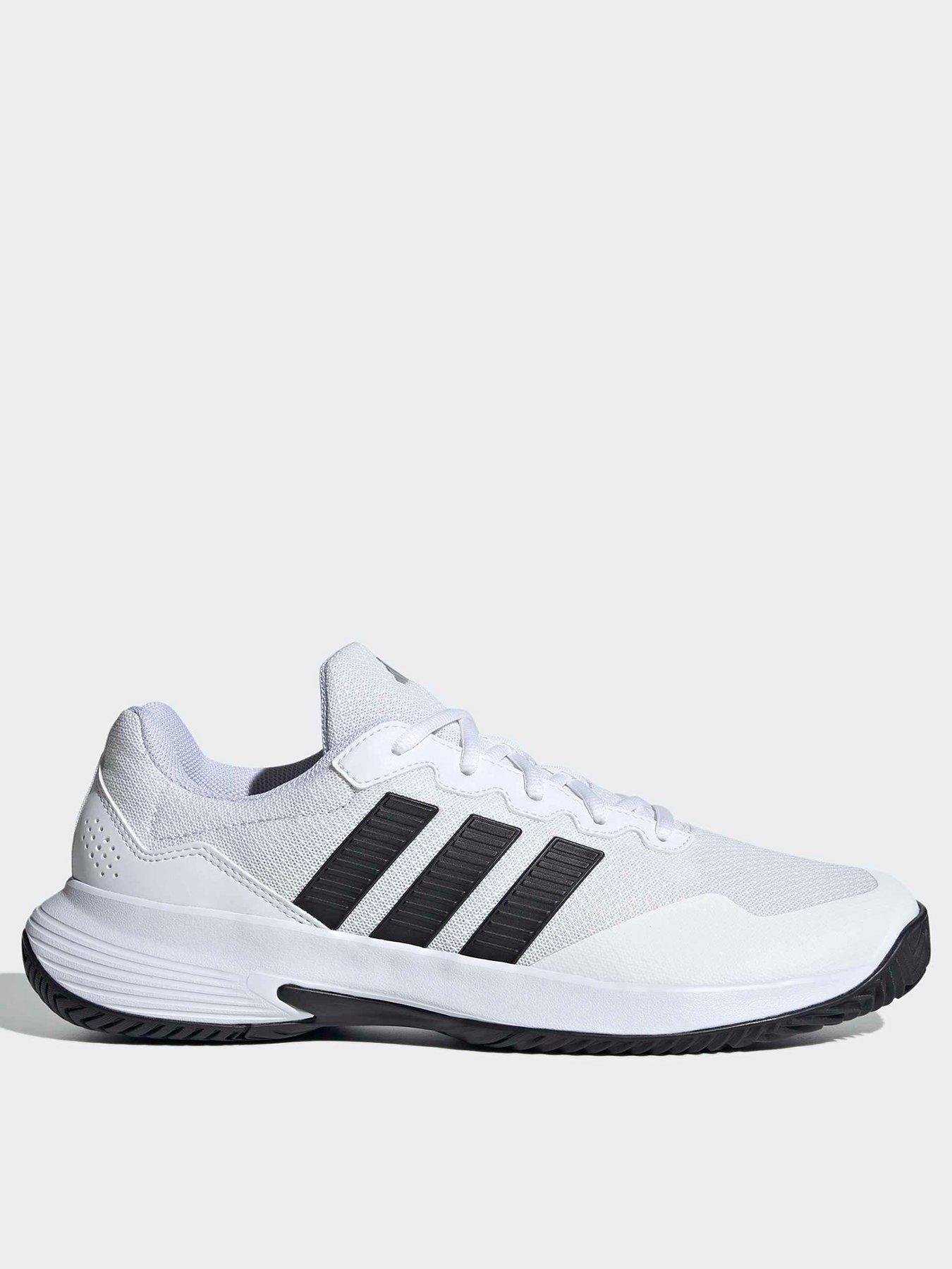 adidas Mens Tennis Gamecourt 2 Trainers, White, Size 10, Men