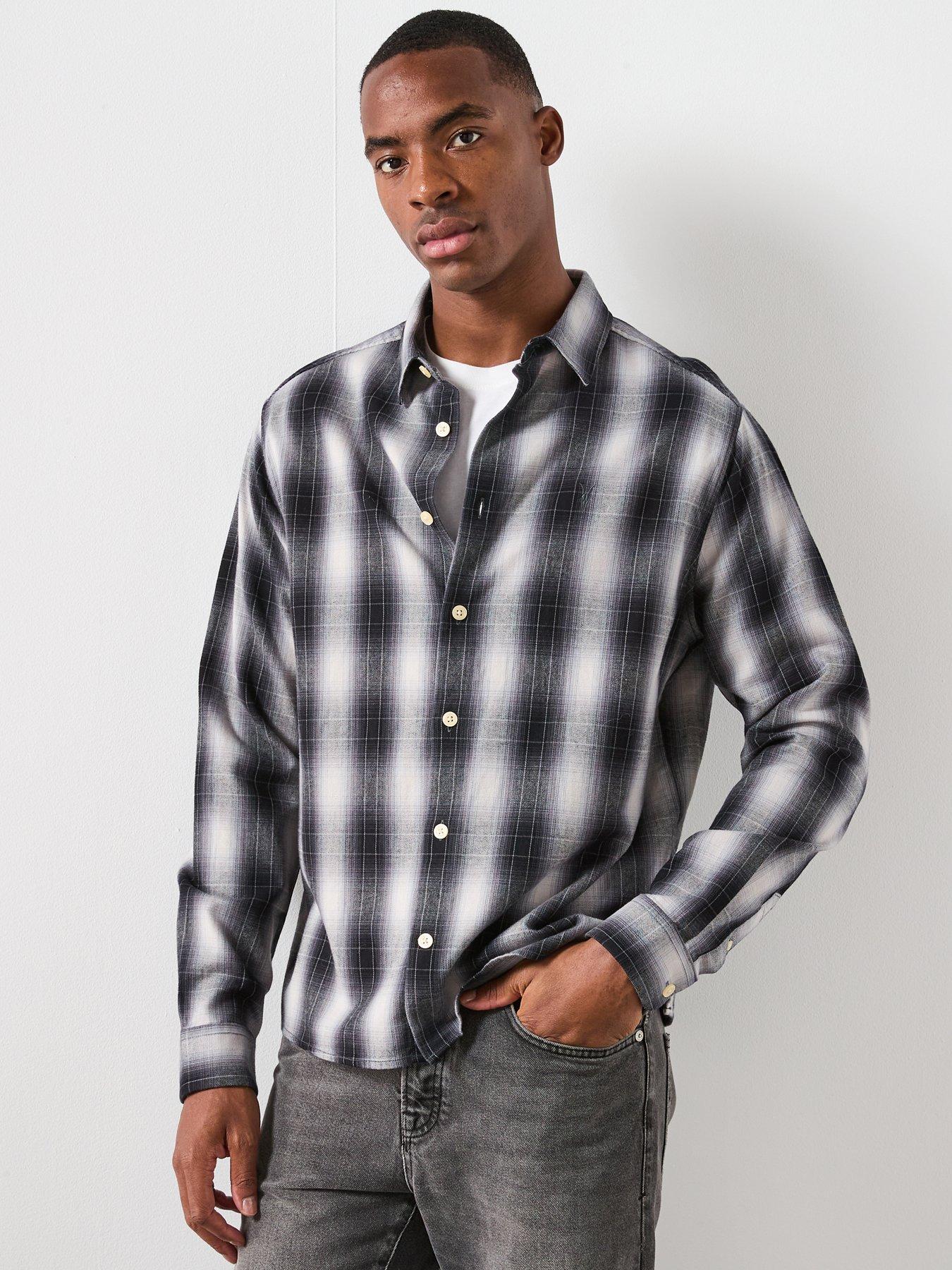 allsaints-holburn-checked-shirt-blackwhite