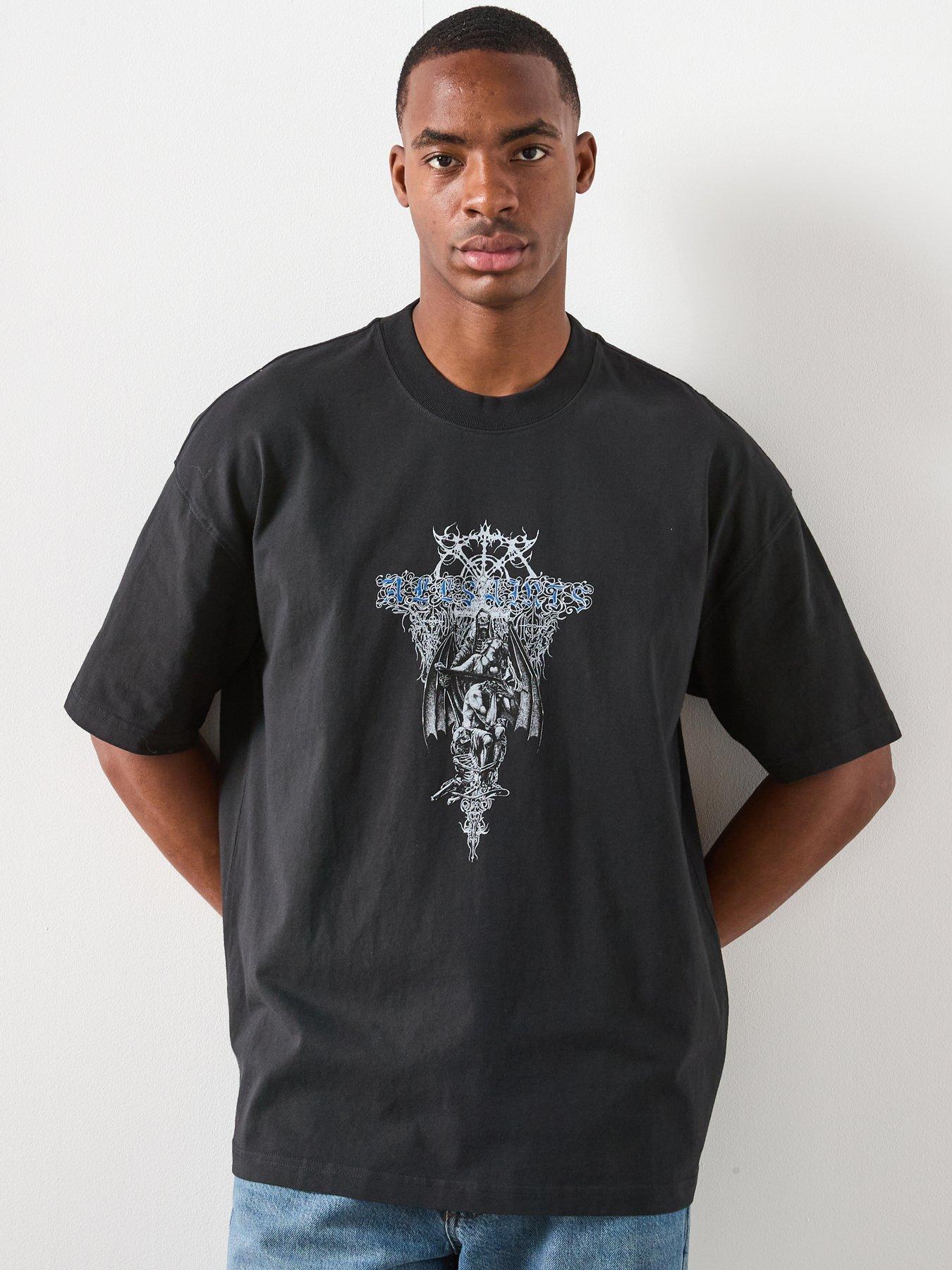 AllSaints All Saints Swords Short Sleeve Crew Neck T-Shirt - Black