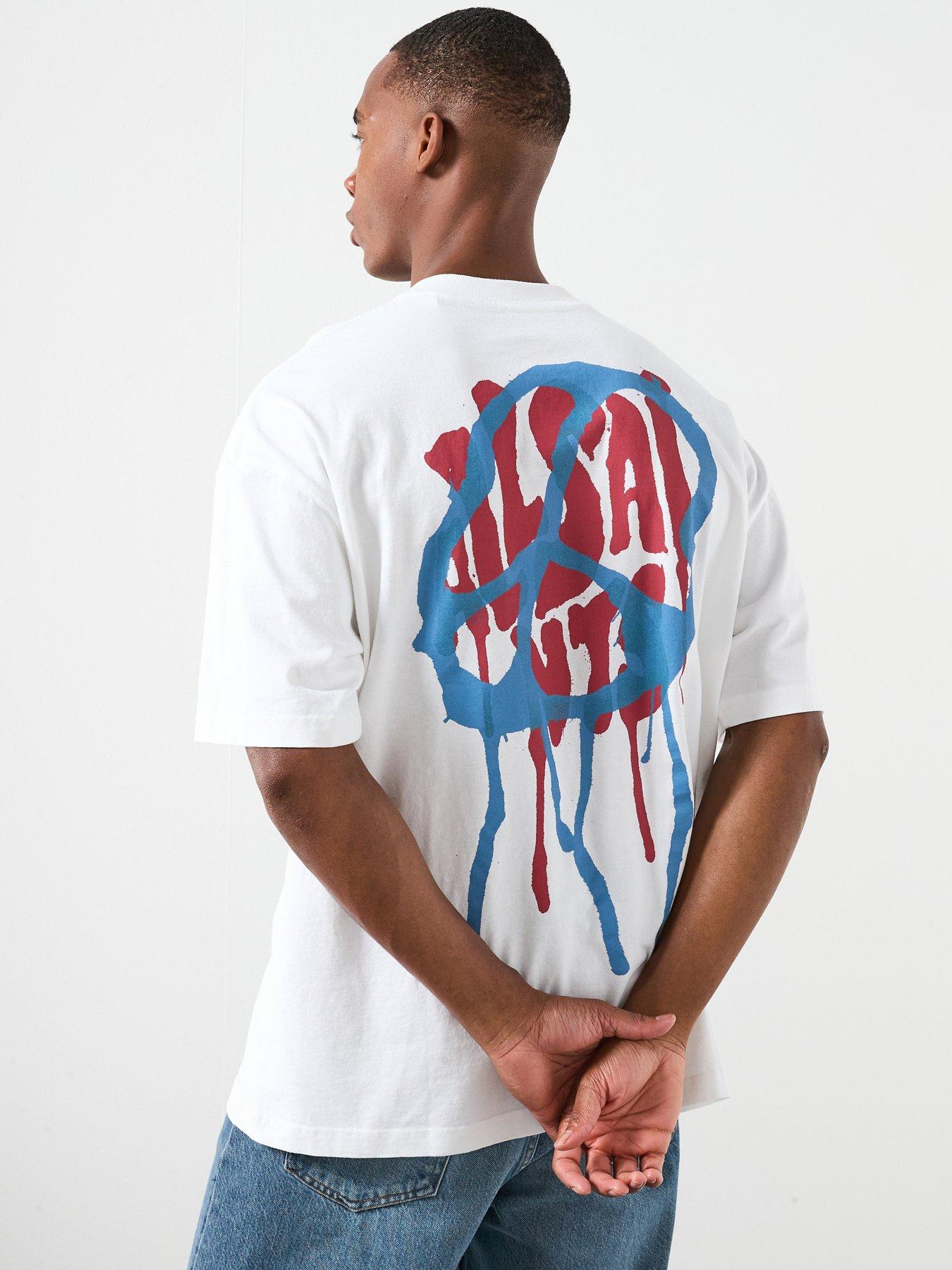 AllSaints All Saints Runner Short Sleeve Crew Neck T-Shirt - White