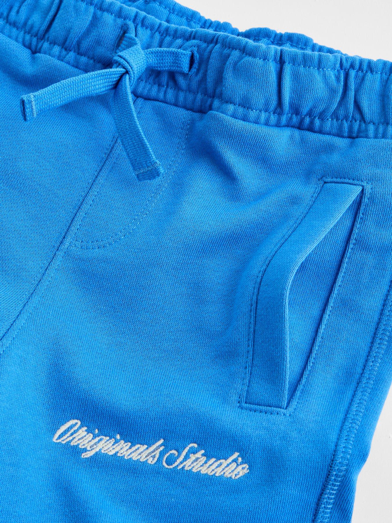 Image 3 of 4 of Jack & Jones Mini Younger Boys Originals Studio Co-Ord Sweat Shorts - Marina