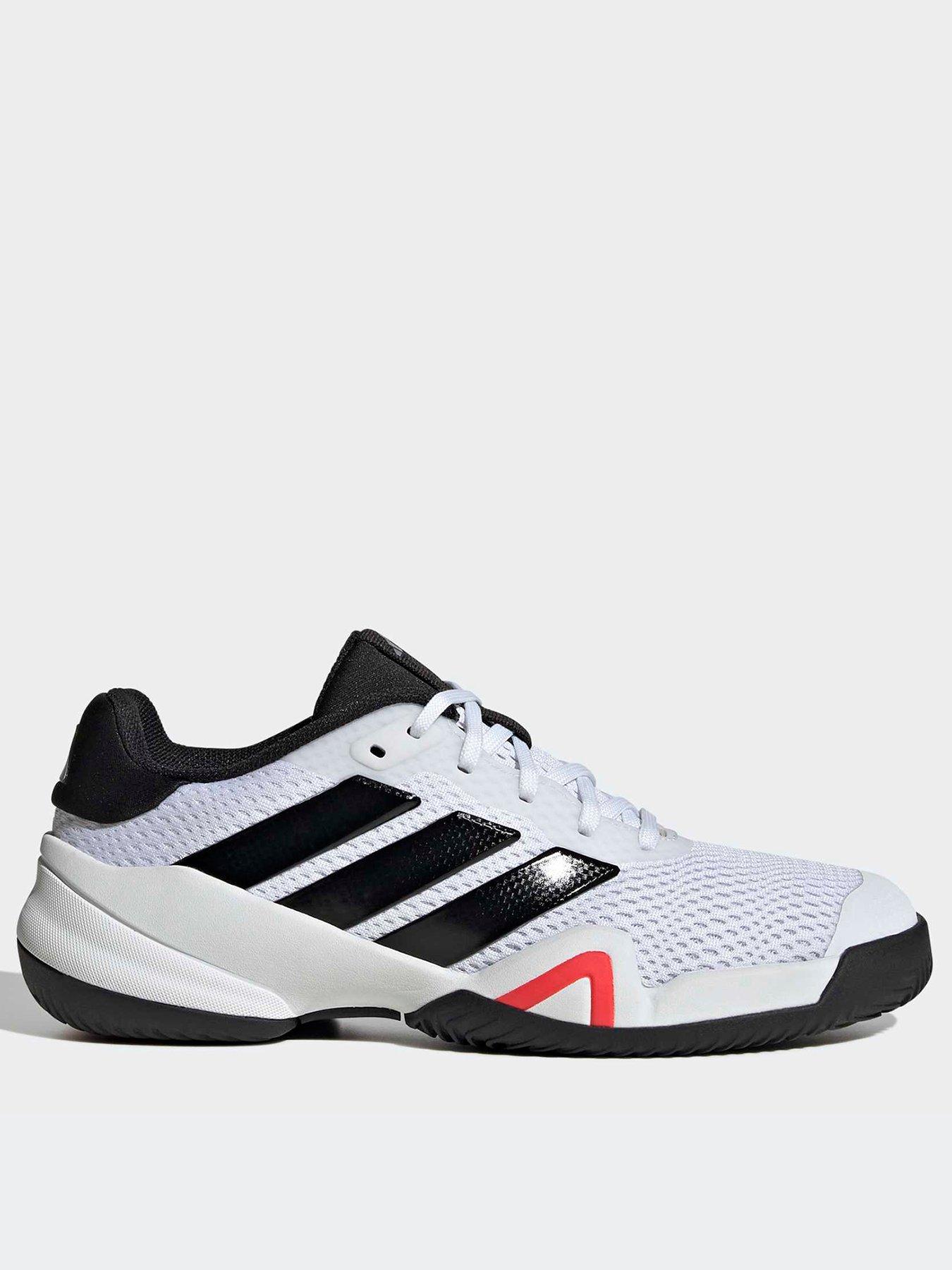 adidas Boys Tennis Barricade Shoe - White