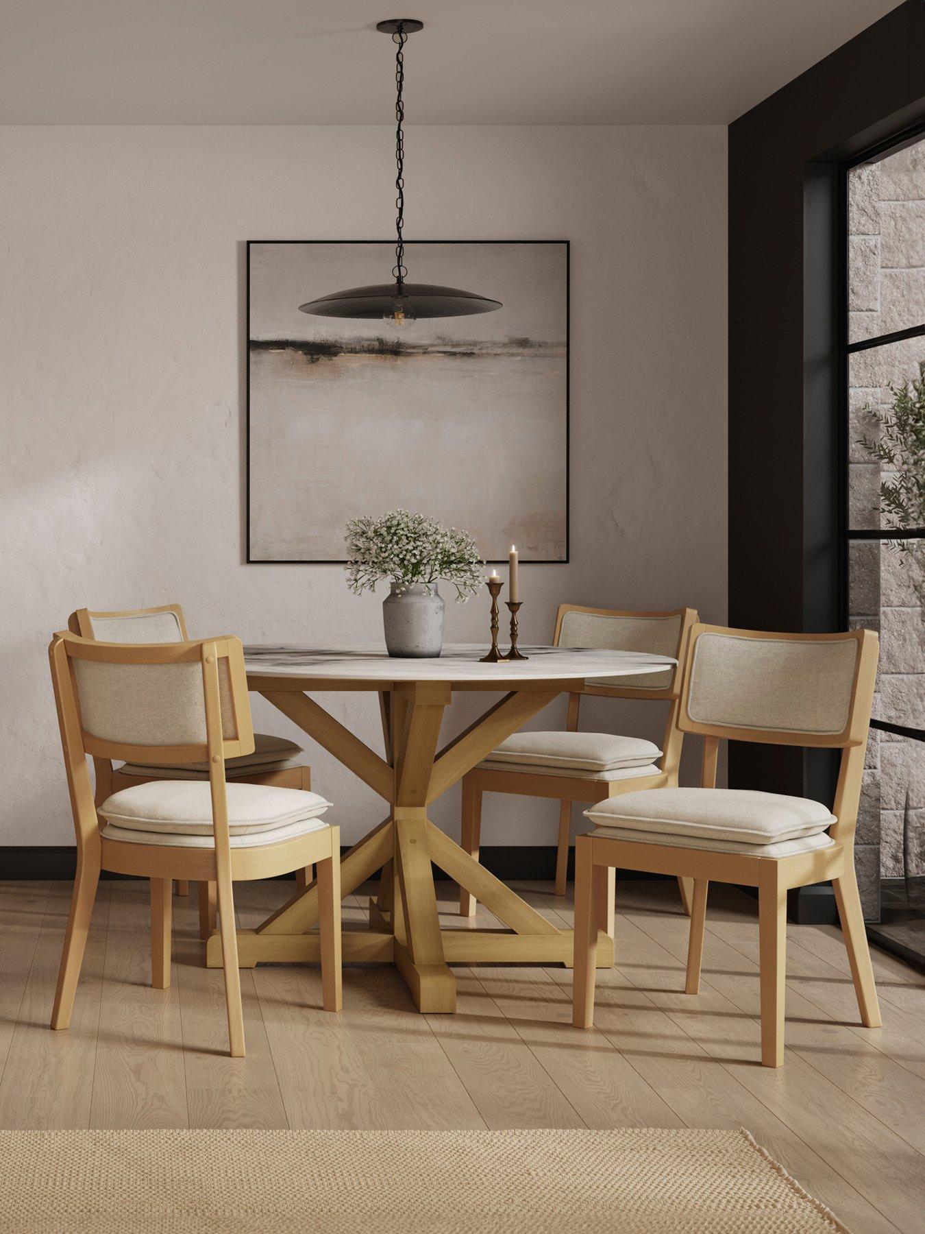 OTI Maggie Frost/ Umber Dining Chair