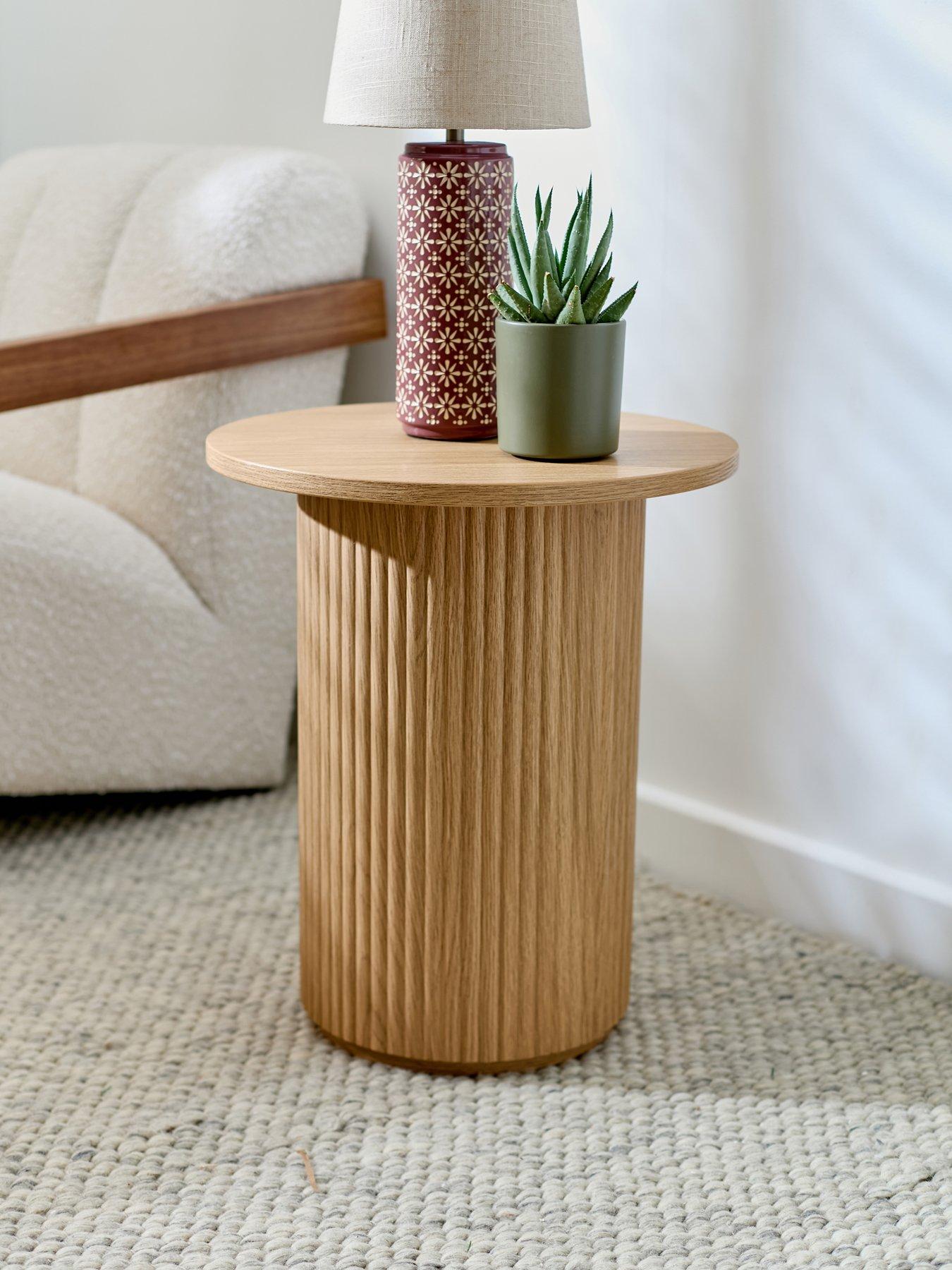 The Very Collection Carina Full Side Table - Oak