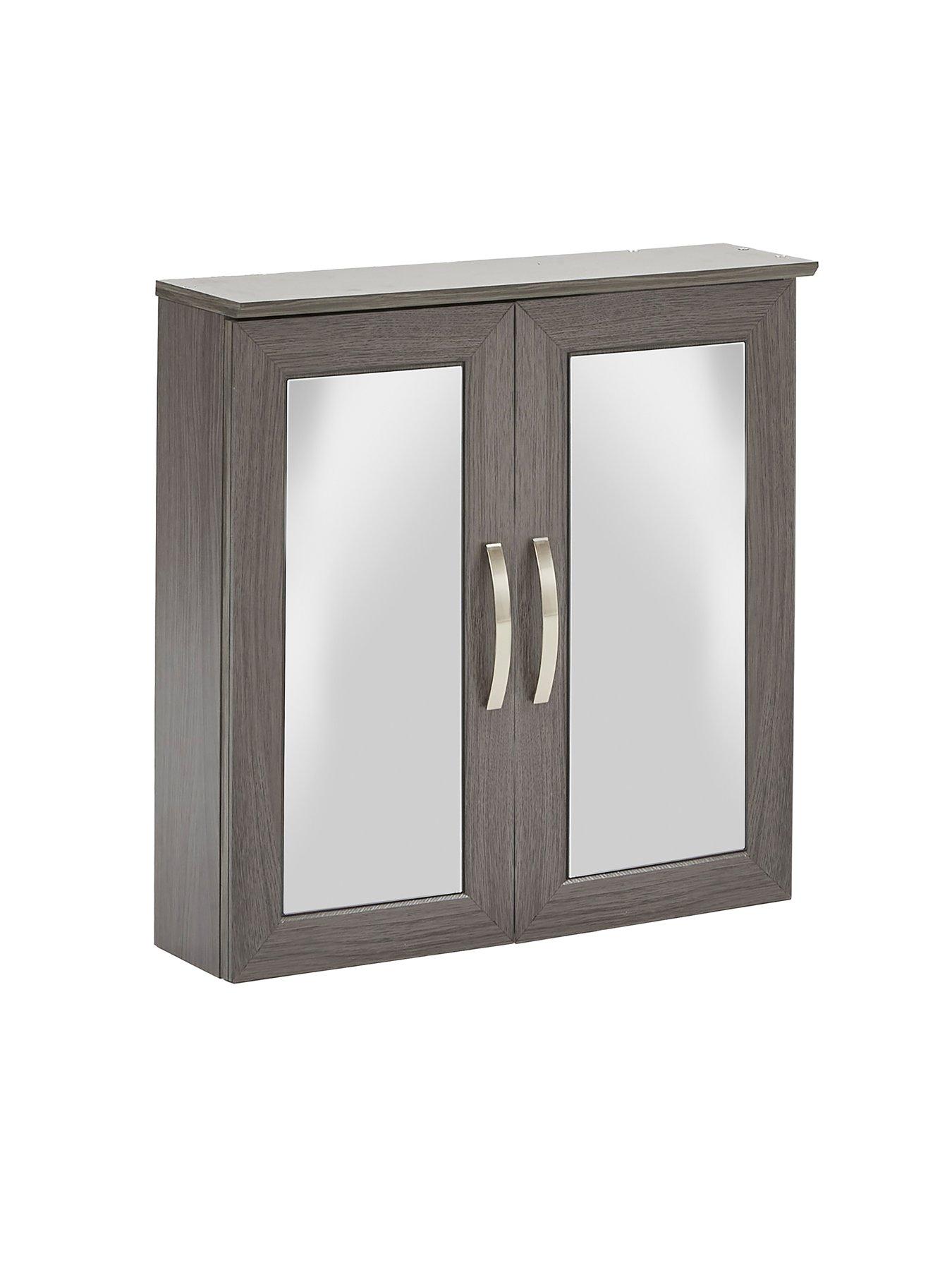 Image 5 of 7 of Very Home Caledon 2 Door Mirror Cabinet - Grey Oak