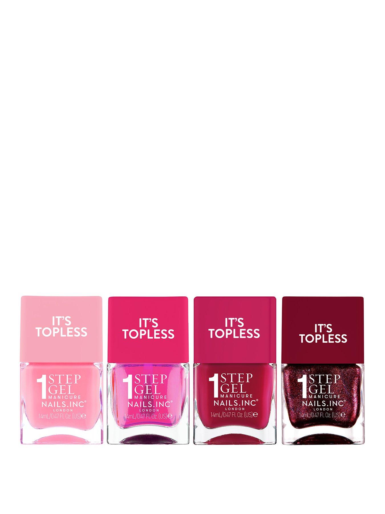 Nails Inc It's Topless Cherry Demure Set (Value £36)
