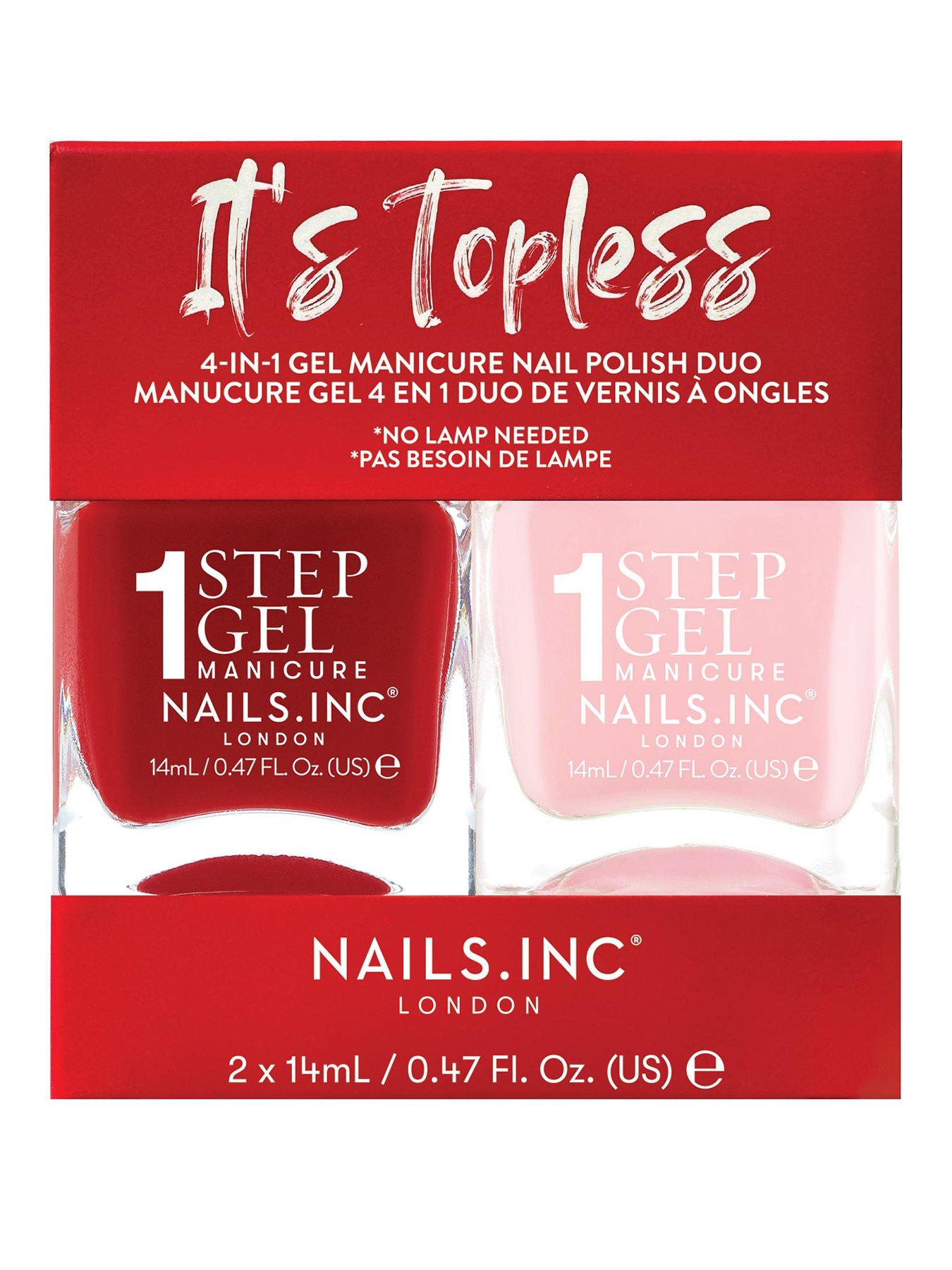 Nails Inc It's Topless Nail Polish Duo (Value £18)