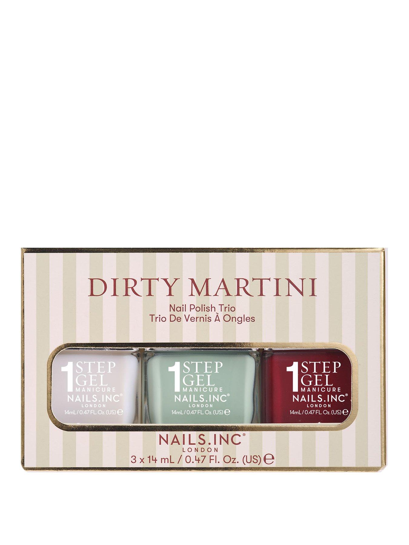 Nails Inc Dirty Martini Nail Polish Trio (Value £27)
