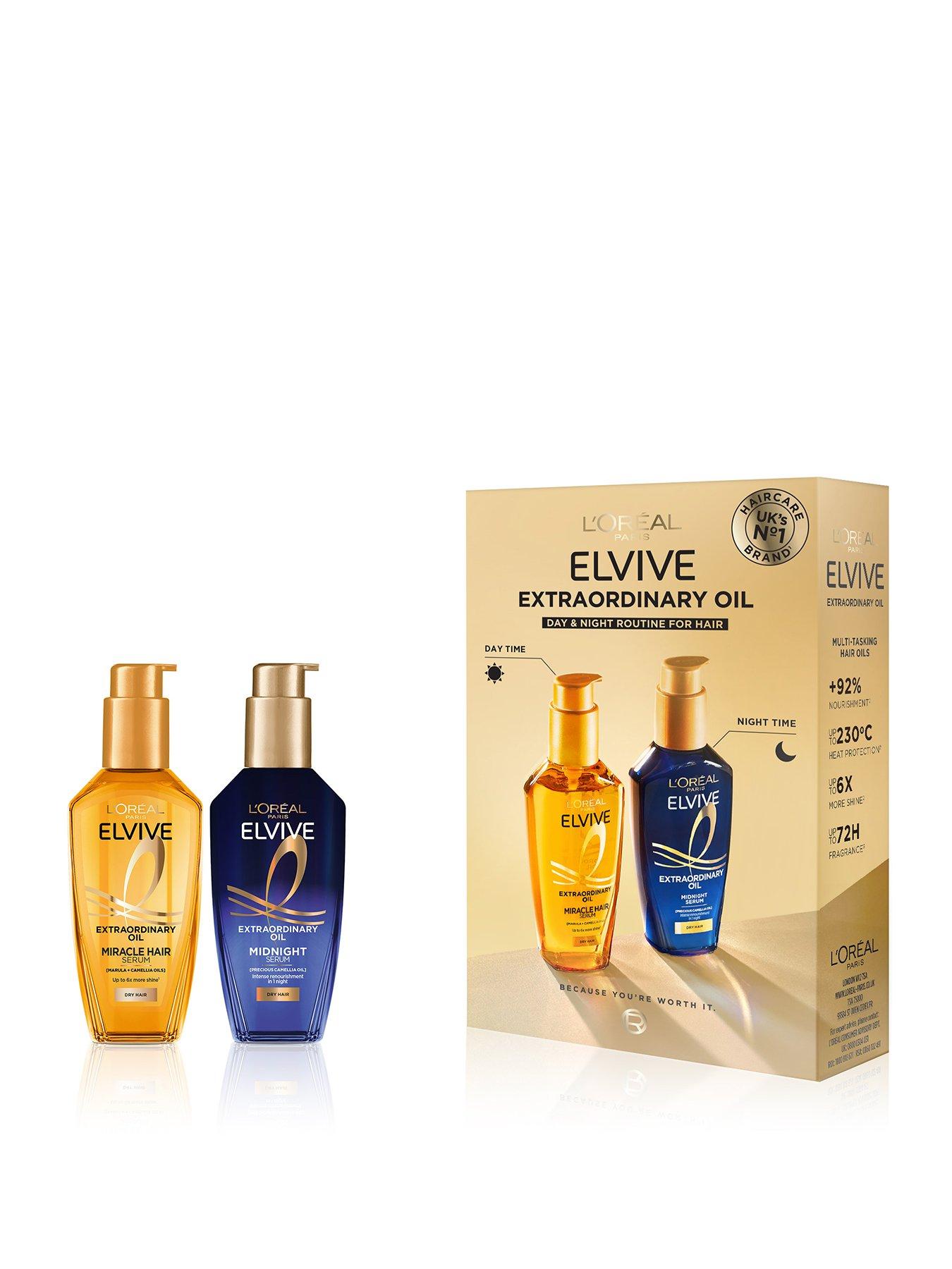 L'Oreal Paris LOreal Elvive Extraordinary Day and Night Hair Oil Set