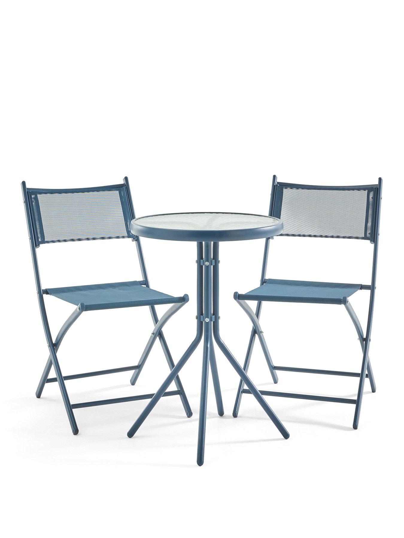 Image 2 of 7 of The Very Collection Hawaii 3-Piece Bistro Set Blue